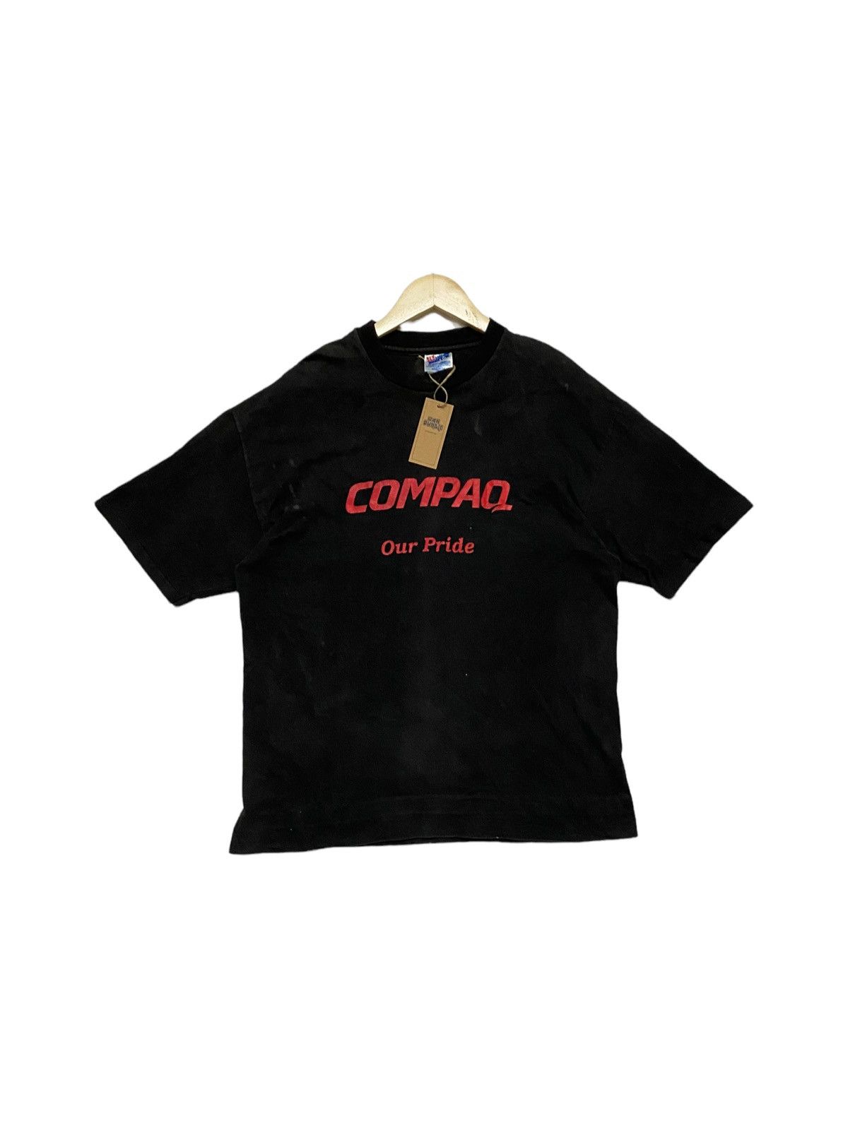 Vintage Vintage 1990s Compaq Single Stitches Shirt Size US L / EU 52-54 / 3 - 1 Thumbnail
