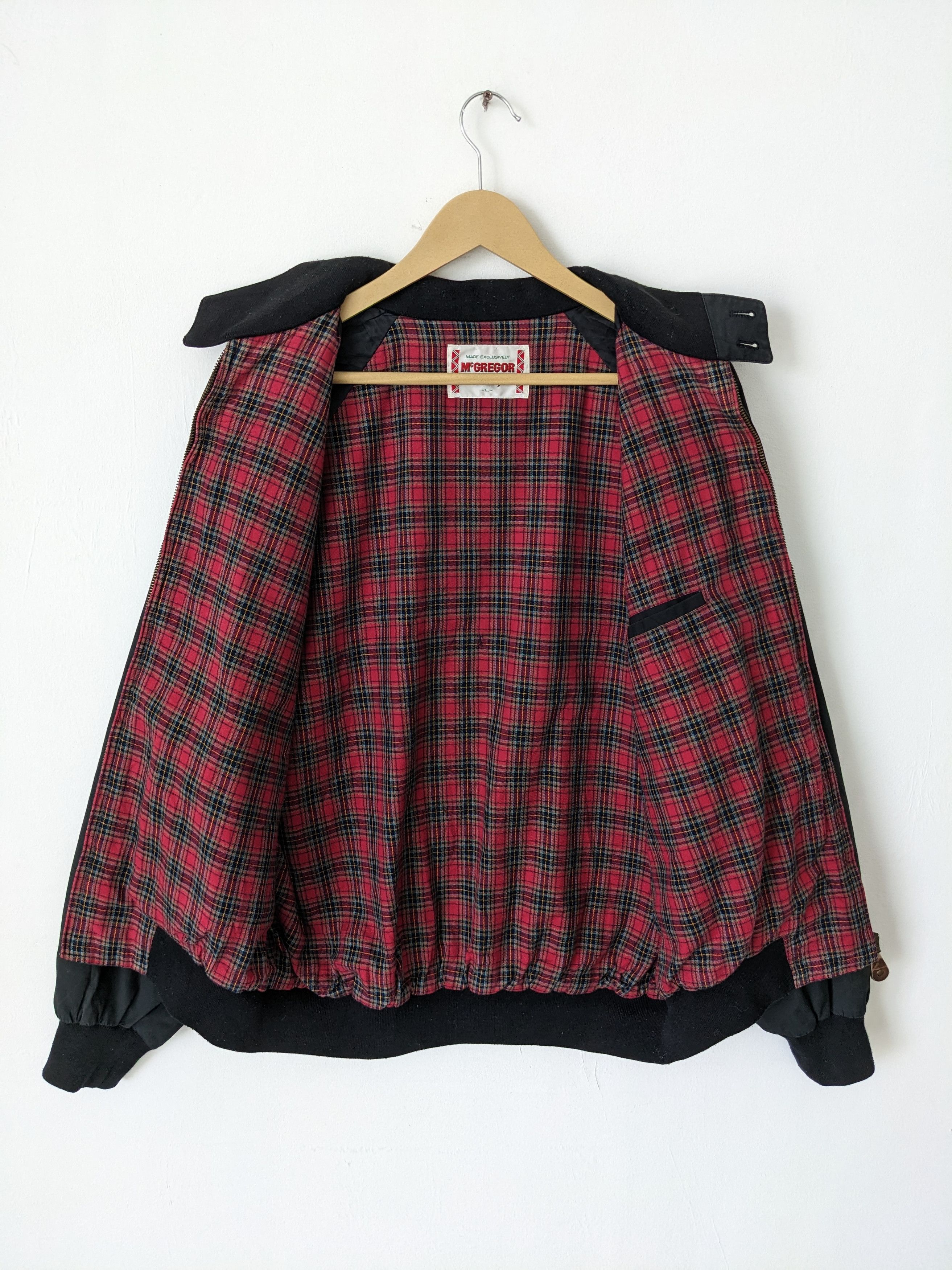 McGregor × Vintage Vintage McGregor Bomber Jacket Lining Checkered Size US L / EU 52-54 / 3 - 4 Thumbnail