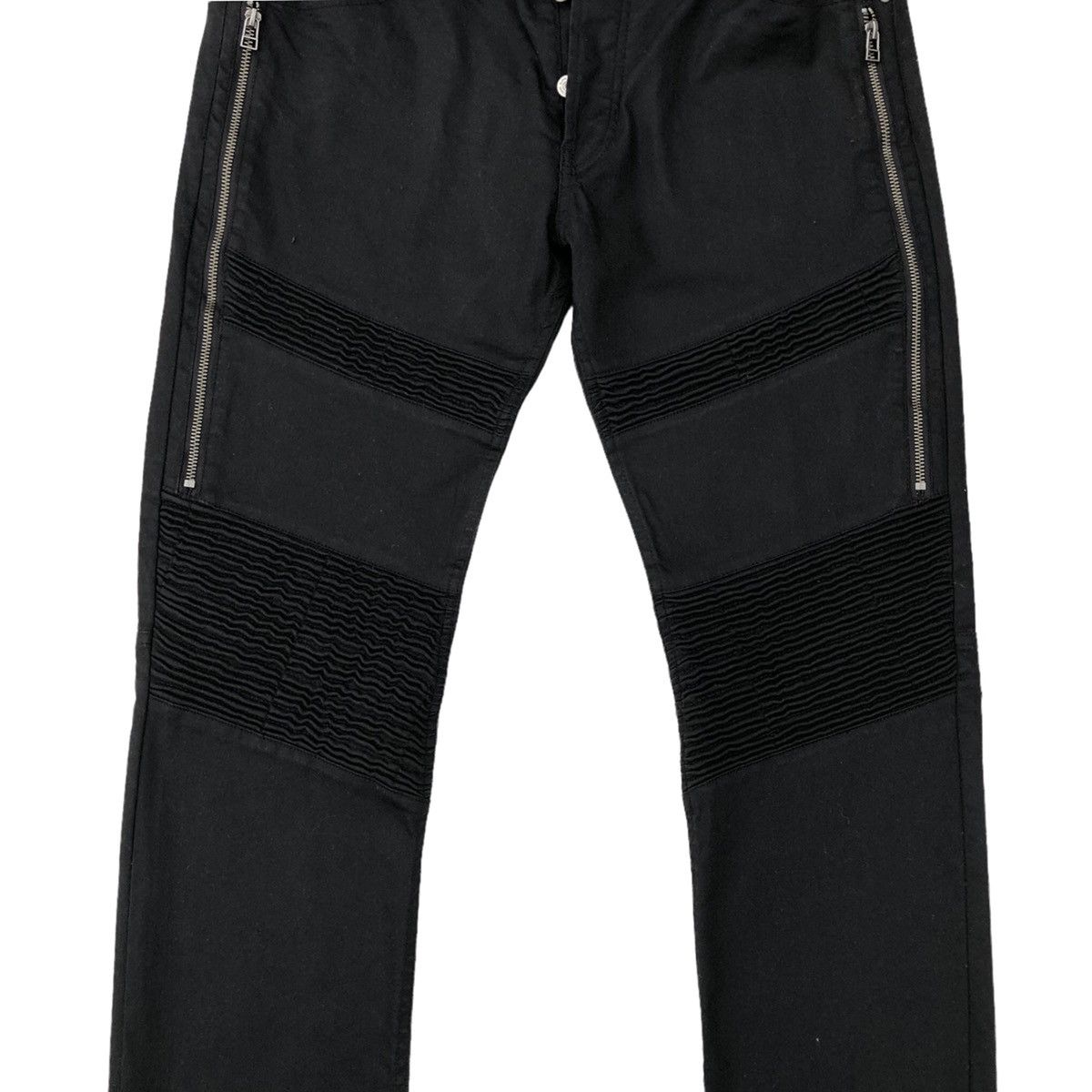 Japanese Brand H&M Black Biker Pants Skinny Jeans Size US 36 / EU 52 - 5 Thumbnail