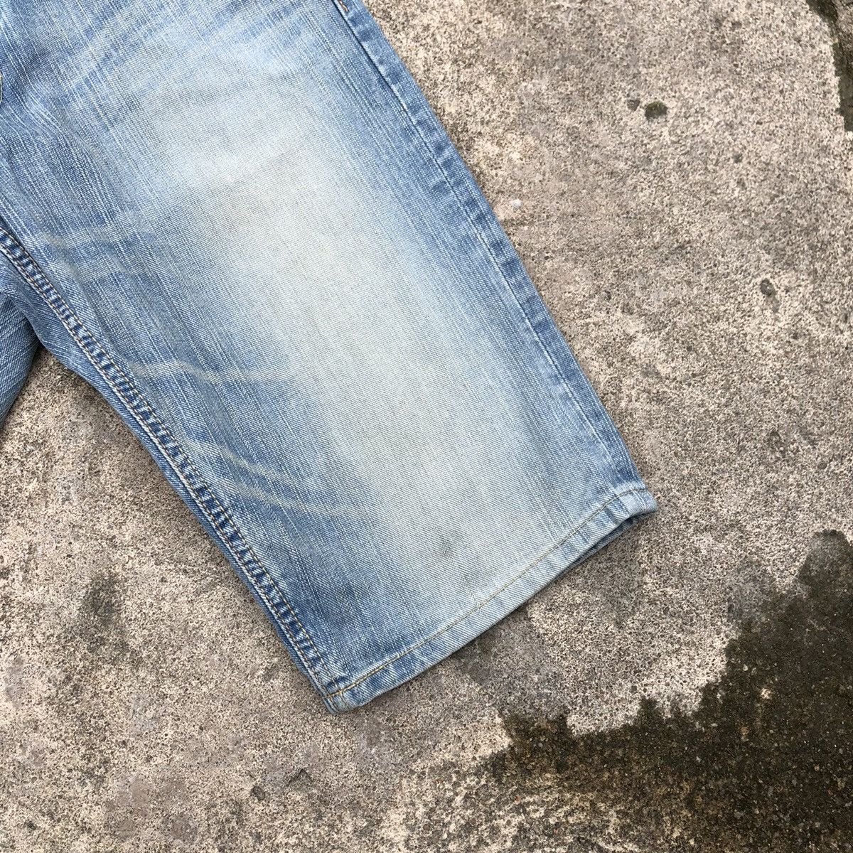 Edwin × Vintage 🔥Rare🔥🇯🇵 Edwin 503 Stoned Wash Rips Denim Shorts Pants Size US 32 / EU 48 - 4 Thumbnail