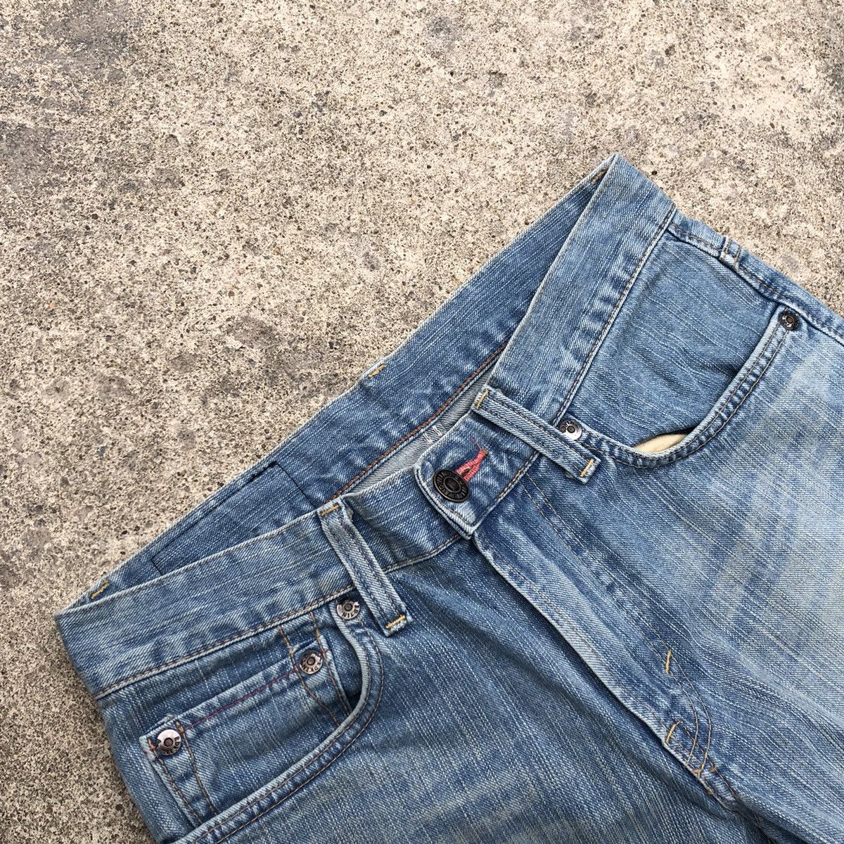 Edwin × Vintage 🔥Rare🔥🇯🇵 Edwin 503 Stoned Wash Rips Denim Shorts Pants Size US 32 / EU 48 - 9 Thumbnail
