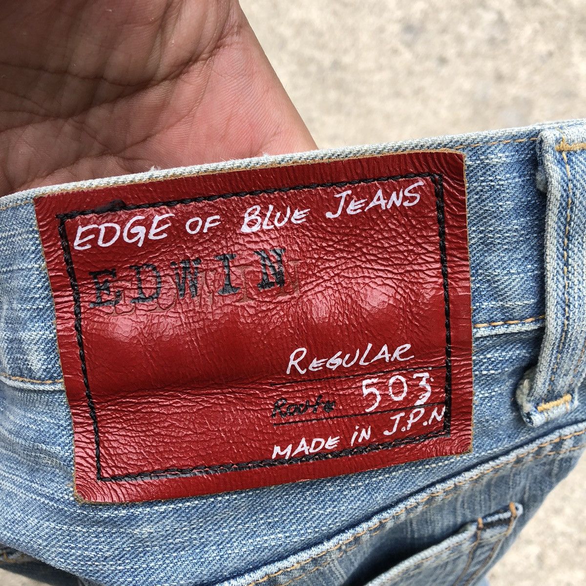 Edwin × Vintage 🔥Rare🔥🇯🇵 Edwin 503 Stoned Wash Rips Denim Shorts Pants Size US 32 / EU 48 - 11 Thumbnail