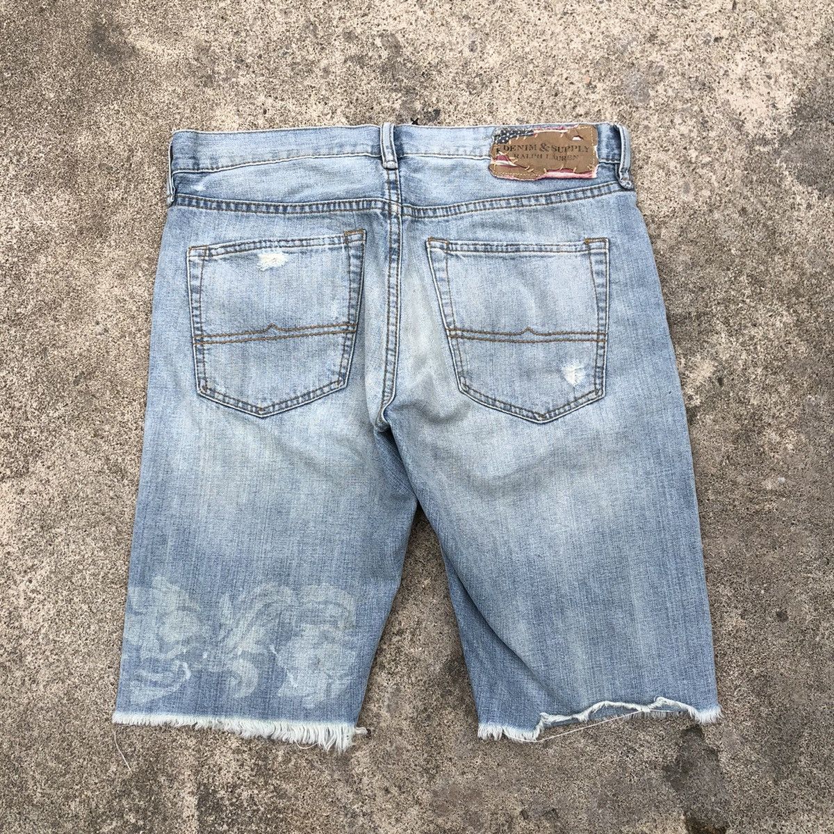 Denim & Supply Ralph Lauren × Ralph Lauren 🔥Rare🔥Denim Supply Ralph Lauren Motive Patchwork Dirty Denim Size US 32 / EU 48 - 3 Thumbnail