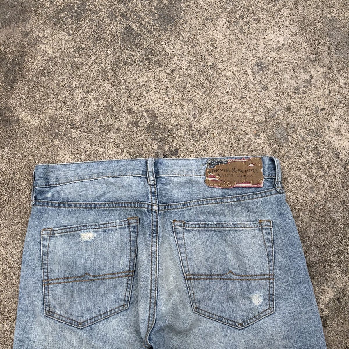 Denim & Supply Ralph Lauren × Ralph Lauren 🔥Rare🔥Denim Supply Ralph Lauren Motive Patchwork Dirty Denim Size US 32 / EU 48 - 4 Thumbnail