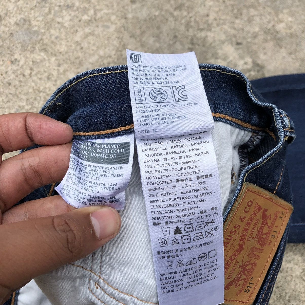 Levi's × Levi's Vintage Clothing 🔥Rare🔥Vintage Levis 511 Rips Denim Jeans Size US 30 / EU 46 - 14 Thumbnail