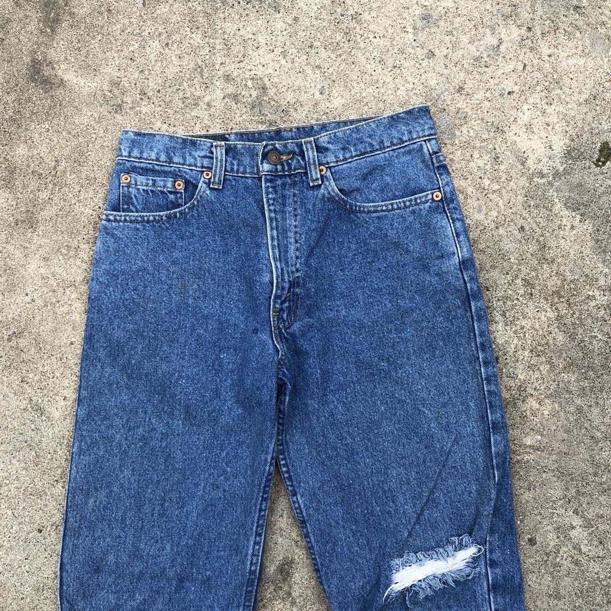 Levi's × Levi's Vintage Clothing 🔥Rare🔥Levis 610-0217 Stone Wash Rips Distress Denim Jeans Size US 29 - 2 Thumbnail