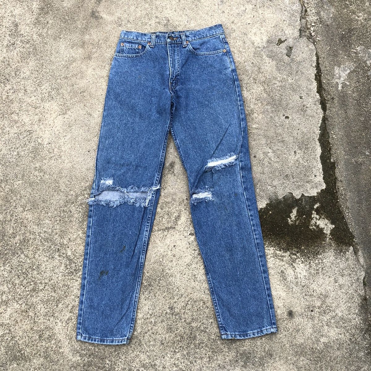 Levi's × Levi's Vintage Clothing 🔥Rare🔥Levis 610-0217 Stone Wash Rips Distress Denim Jeans Size US 29 - 1 Thumbnail