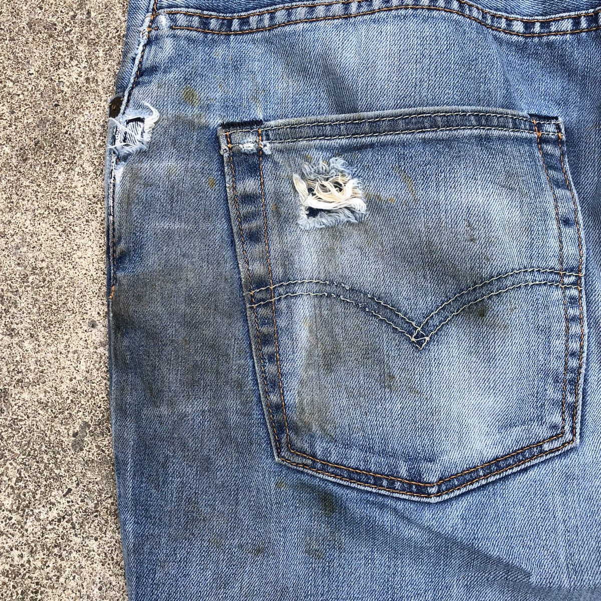 Levi's × Levi's Vintage Clothing 🔥Trash🔥Levis 551 Stoned Wash Rips Distress Dirty Denim Jeans Size US 34 / EU 50 - 12 Thumbnail