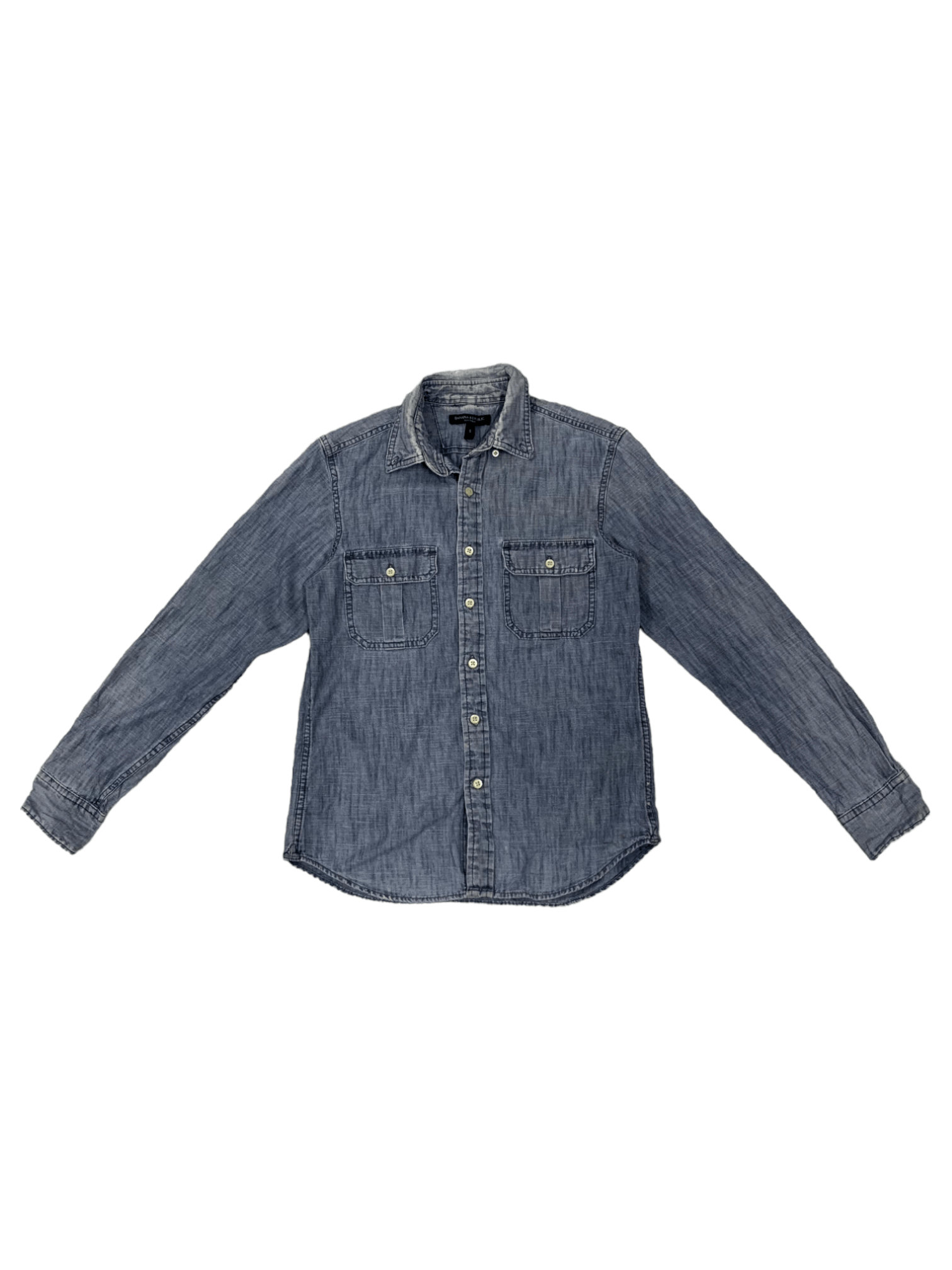 Banana Republic SALES 🔥 Vintage Banana Republic Denim Shirt Button Up Size US S / EU 44-46 / 1 - 1 Thumbnail
