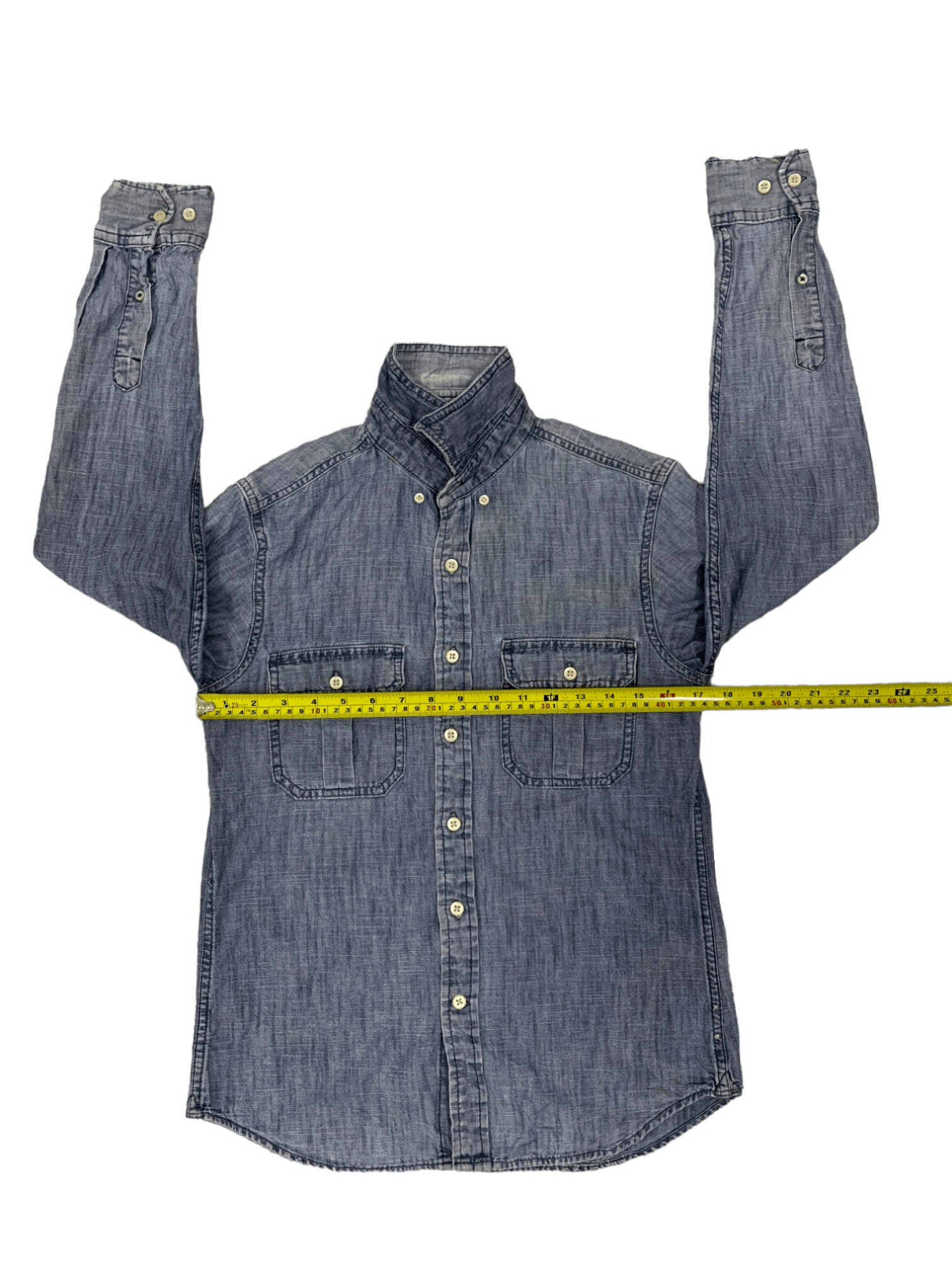 Banana Republic SALES 🔥 Vintage Banana Republic Denim Shirt Button Up Size US S / EU 44-46 / 1 - 12 Thumbnail