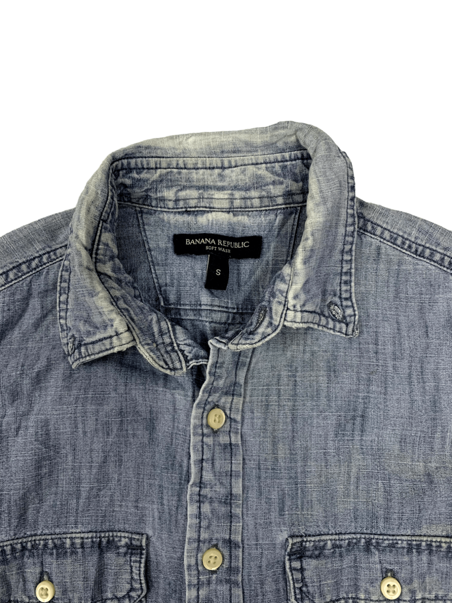 Banana Republic SALES 🔥 Vintage Banana Republic Denim Shirt Button Up Size US S / EU 44-46 / 1 - 5 Thumbnail
