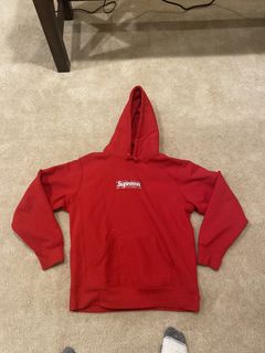 NEW IN BAG WITH TAG SUPREME BANDANA BOX LOGO HOODED SWEATSHIRT RED LARGE DS  FW19