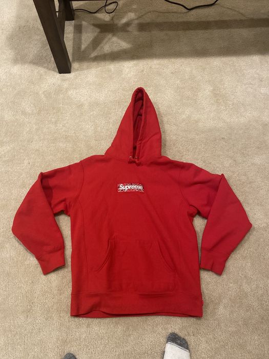 Supreme Supreme Box Logo Hoodie Red, Grailed