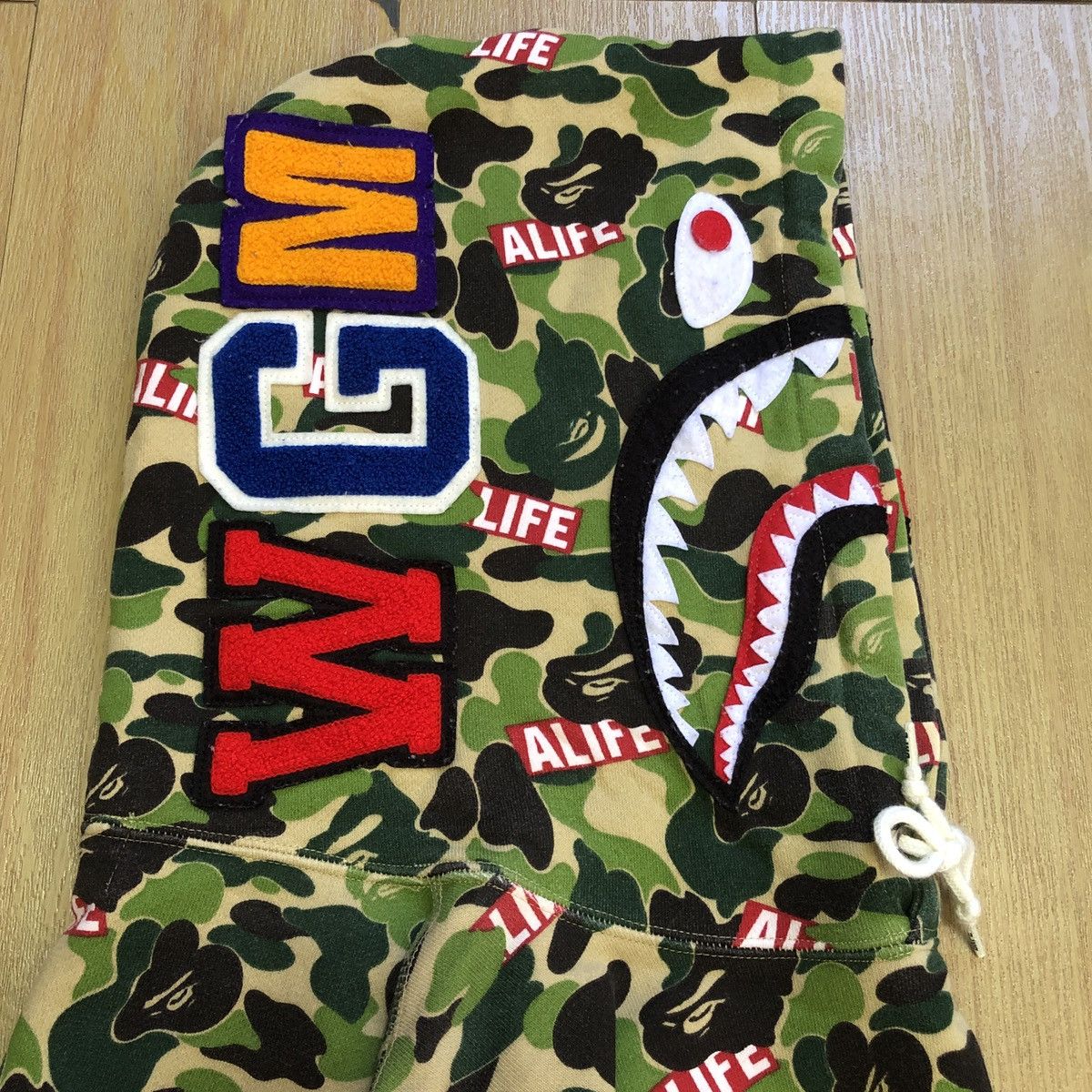 Alife Bape x Alife ABC Camo Shark Pullover Hoodie Size US M / EU 48-50 / 2 - 4 Thumbnail