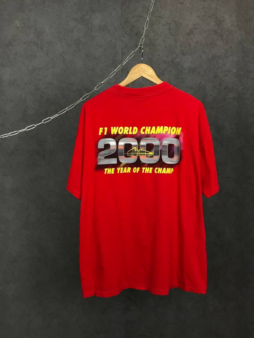 Vintage Michael Schumacher 2000 Formula Uno racing tee Size US XL / EU 56 / 4 - 4 Thumbnail
