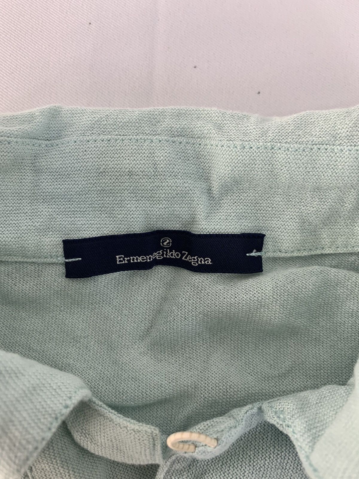Vintage 90s Ermenegildo Zegna Minimalist Polo Tee Fits M L Size M / US 6-8 / IT 42-44 - 3 Thumbnail
