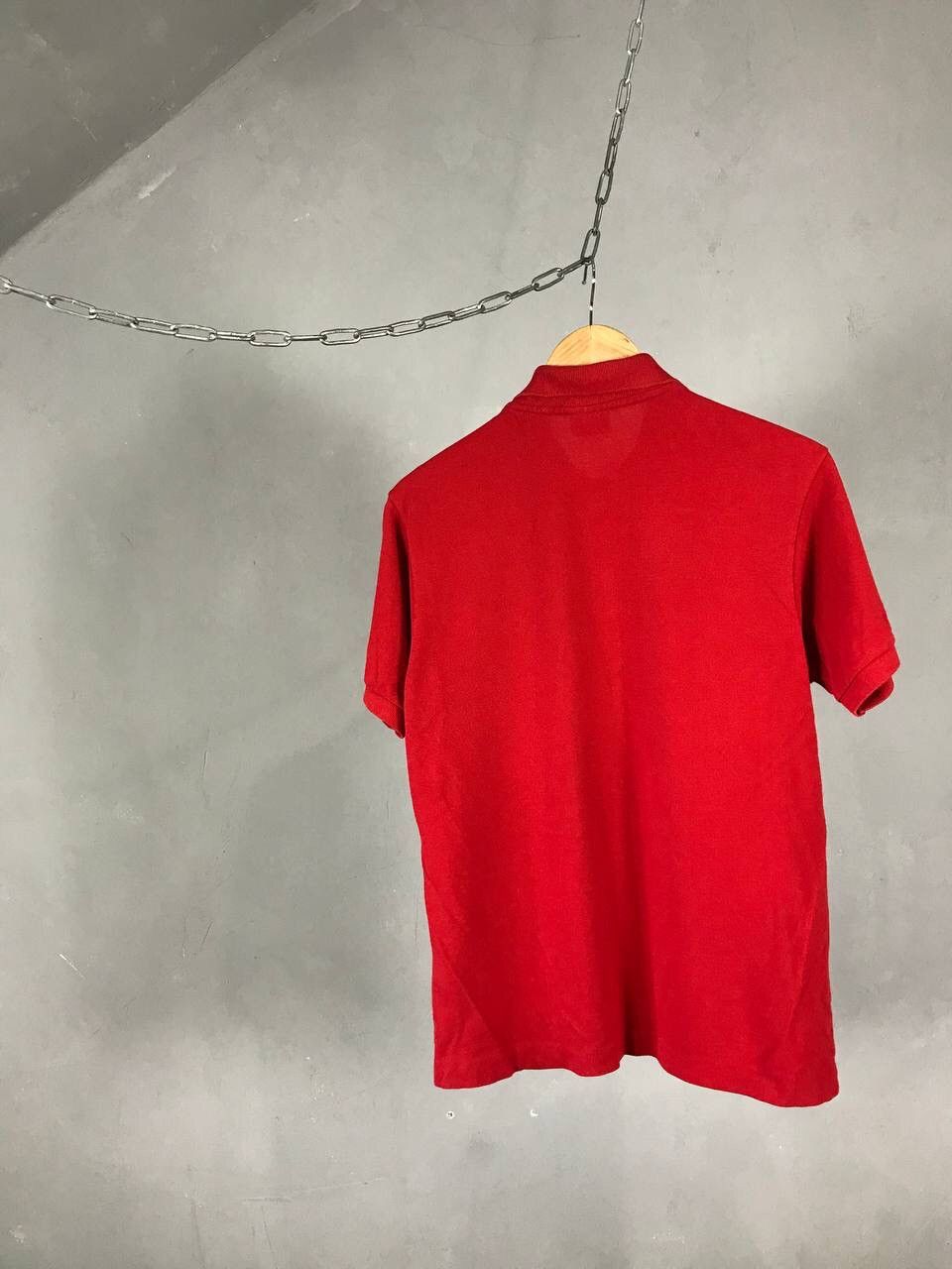 Lacoste Lacoste luxury streetwear red polo tee Size US S / EU 44-46 / 1 - 6 Thumbnail