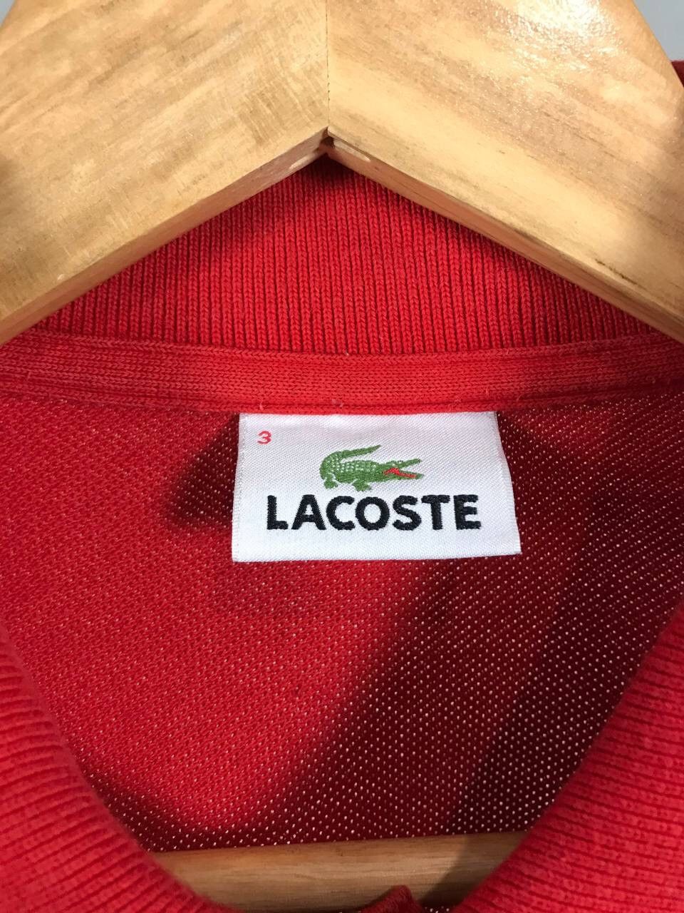 Lacoste Lacoste luxury streetwear red polo tee Size US S / EU 44-46 / 1 - 4 Thumbnail