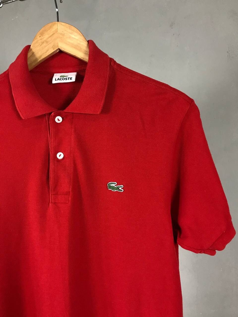 Lacoste Lacoste luxury streetwear red polo tee Size US S / EU 44-46 / 1 - 2 Thumbnail