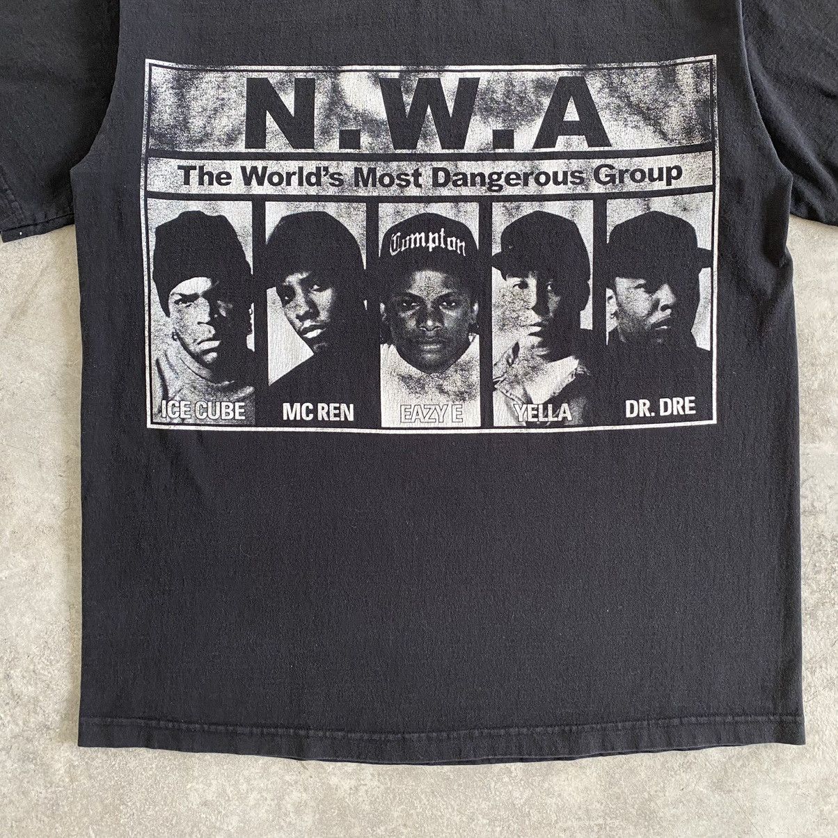 Rap Tees Vintage 90’s N.W.A Faded West Coast Rap Bootleg T-shirt Size US XL / EU 56 / 4 - 4 Thumbnail