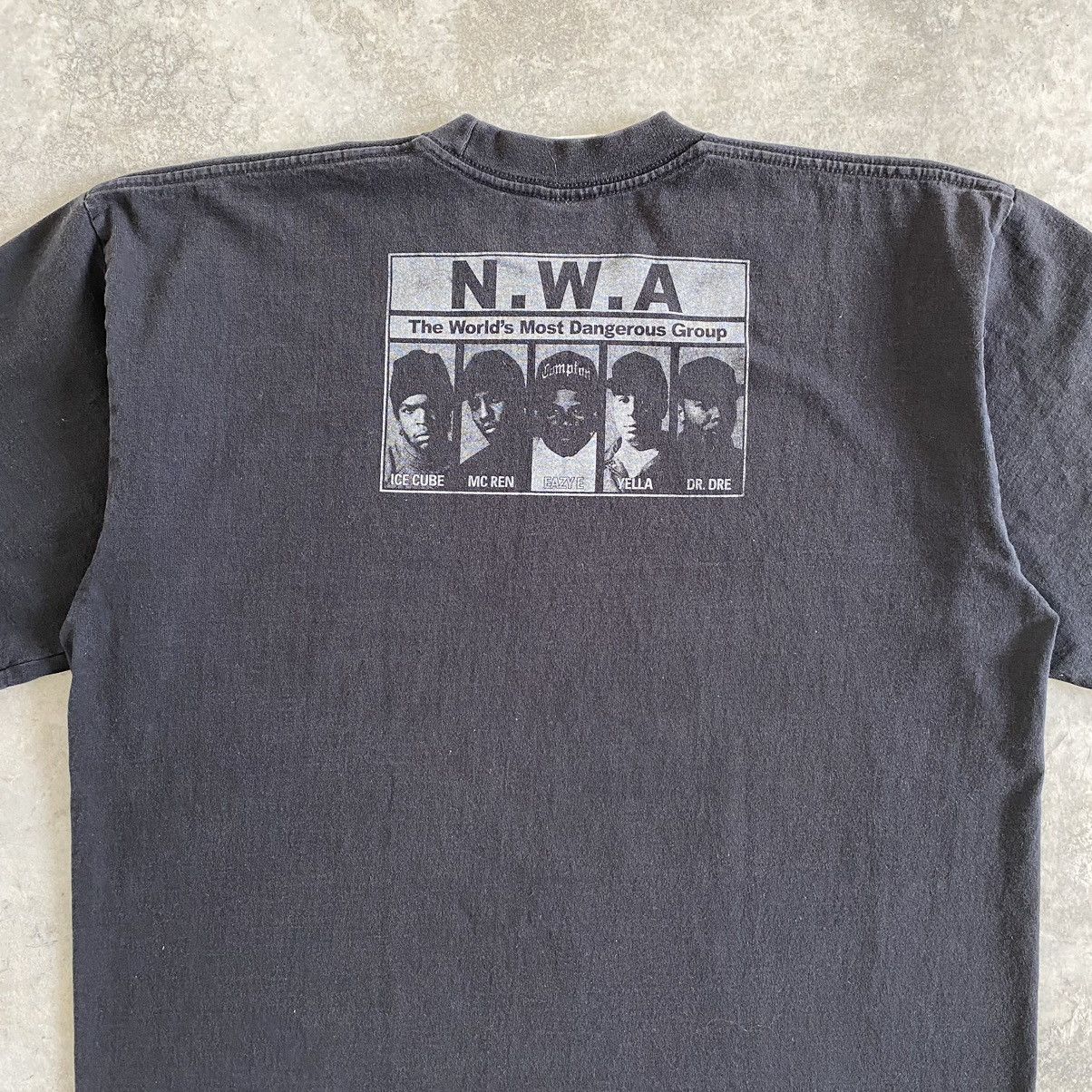Rap Tees Vintage 90’s N.W.A Faded West Coast Rap Bootleg T-shirt Size US XL / EU 56 / 4 - 10 Thumbnail
