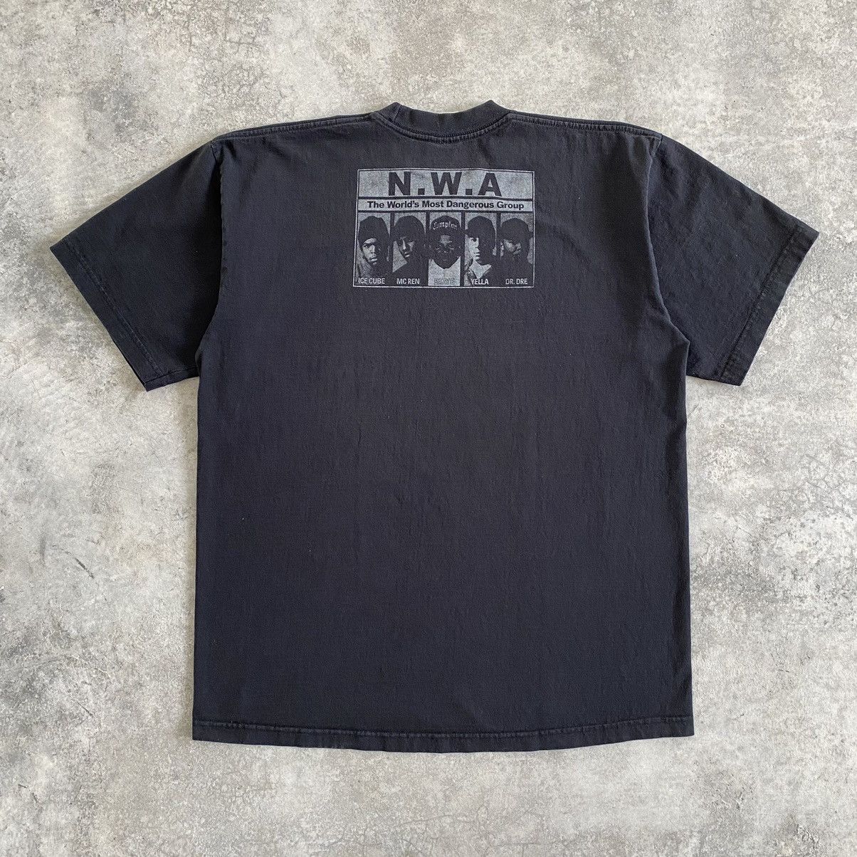 Rap Tees Vintage 90’s N.W.A Faded West Coast Rap Bootleg T-shirt Size US XL / EU 56 / 4 - 8 Thumbnail