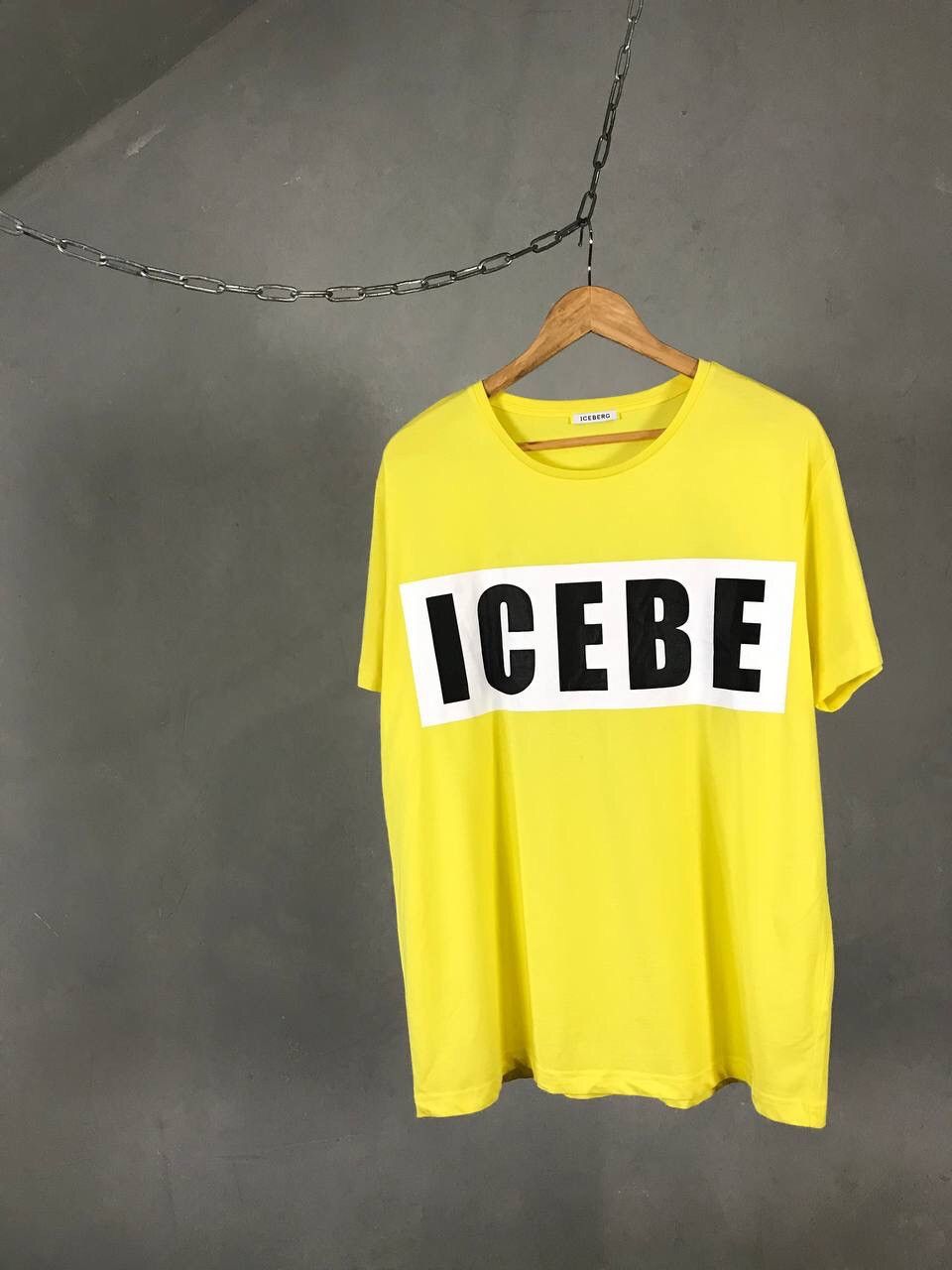 Iceberg Iceberg 74 luxury streetwear yellow tee Size US XL / EU 56 / 4 - 1 Thumbnail