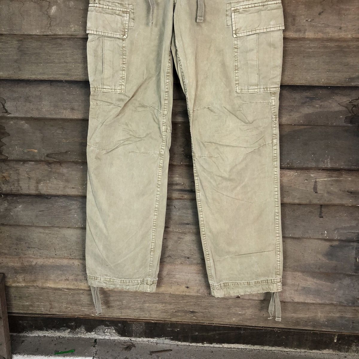 Japanese Brand DL Uniqlo Brown utility Cargo Multipocket Pants #1899 Size US 32 / EU 48 - 3 Thumbnail
