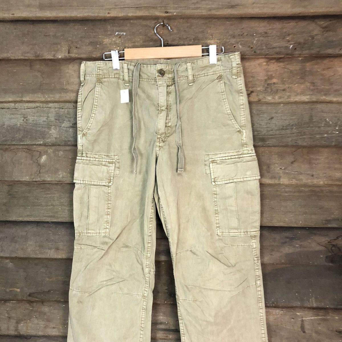 Japanese Brand DL Uniqlo Brown utility Cargo Multipocket Pants #1899 Size US 32 / EU 48 - 2 Thumbnail