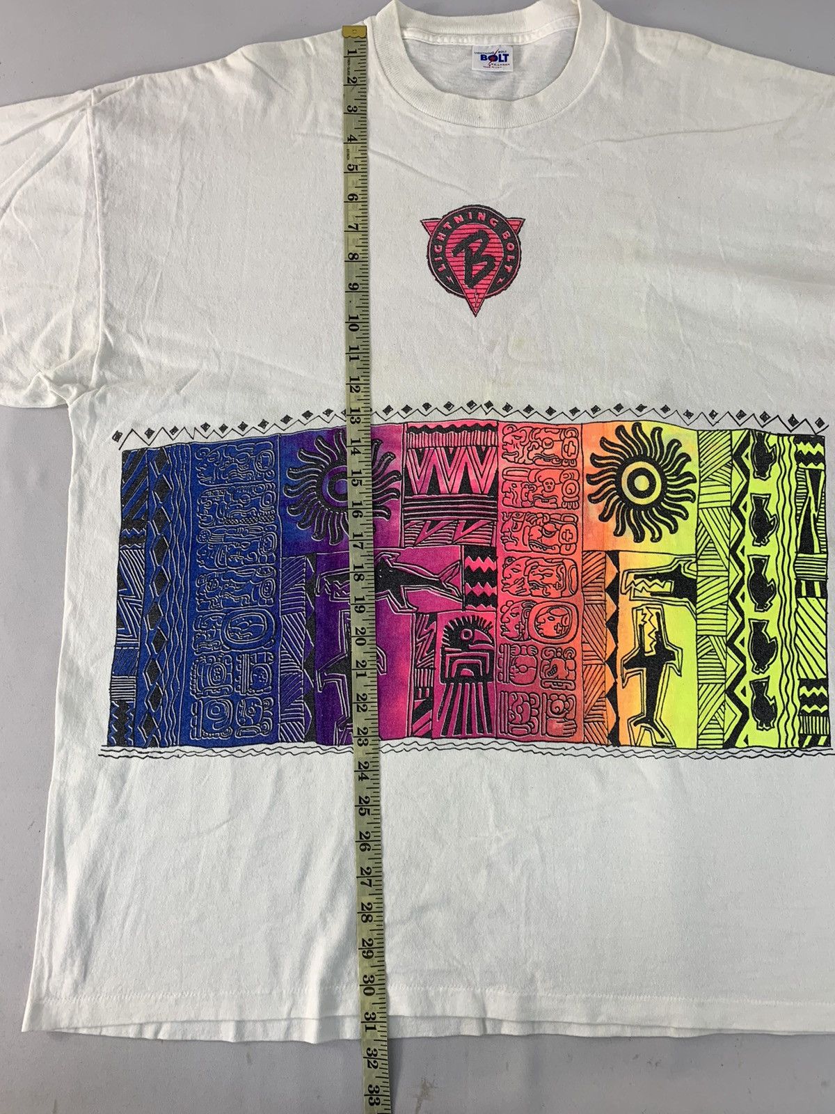 Lightning Bolt × Vintage Rare 80s Lightning Bolts Ancient Aztec Ethic Mirror Screen Size US XL / EU 56 / 4 - 7 Thumbnail