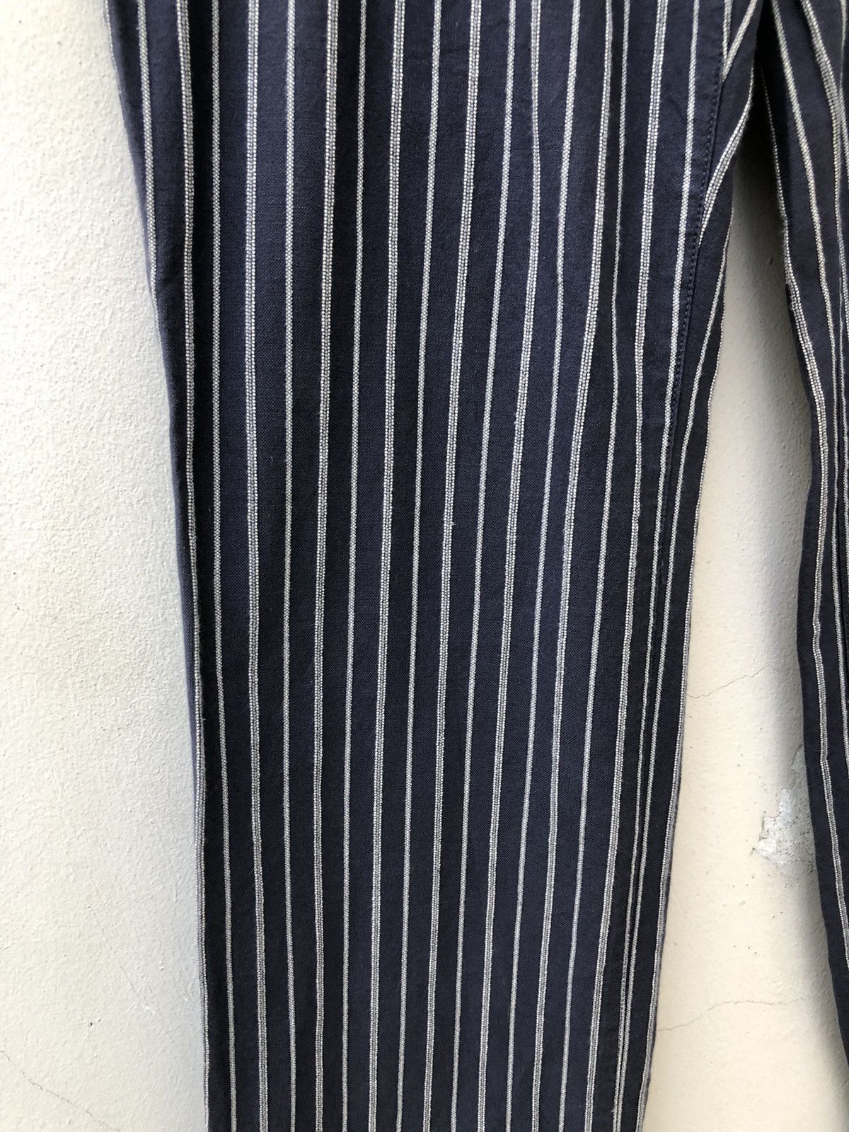 Nicole Club MONSIEUR NICOLE Japan Drawstring Striped Trouser Pant Size US 31 - 8 Thumbnail