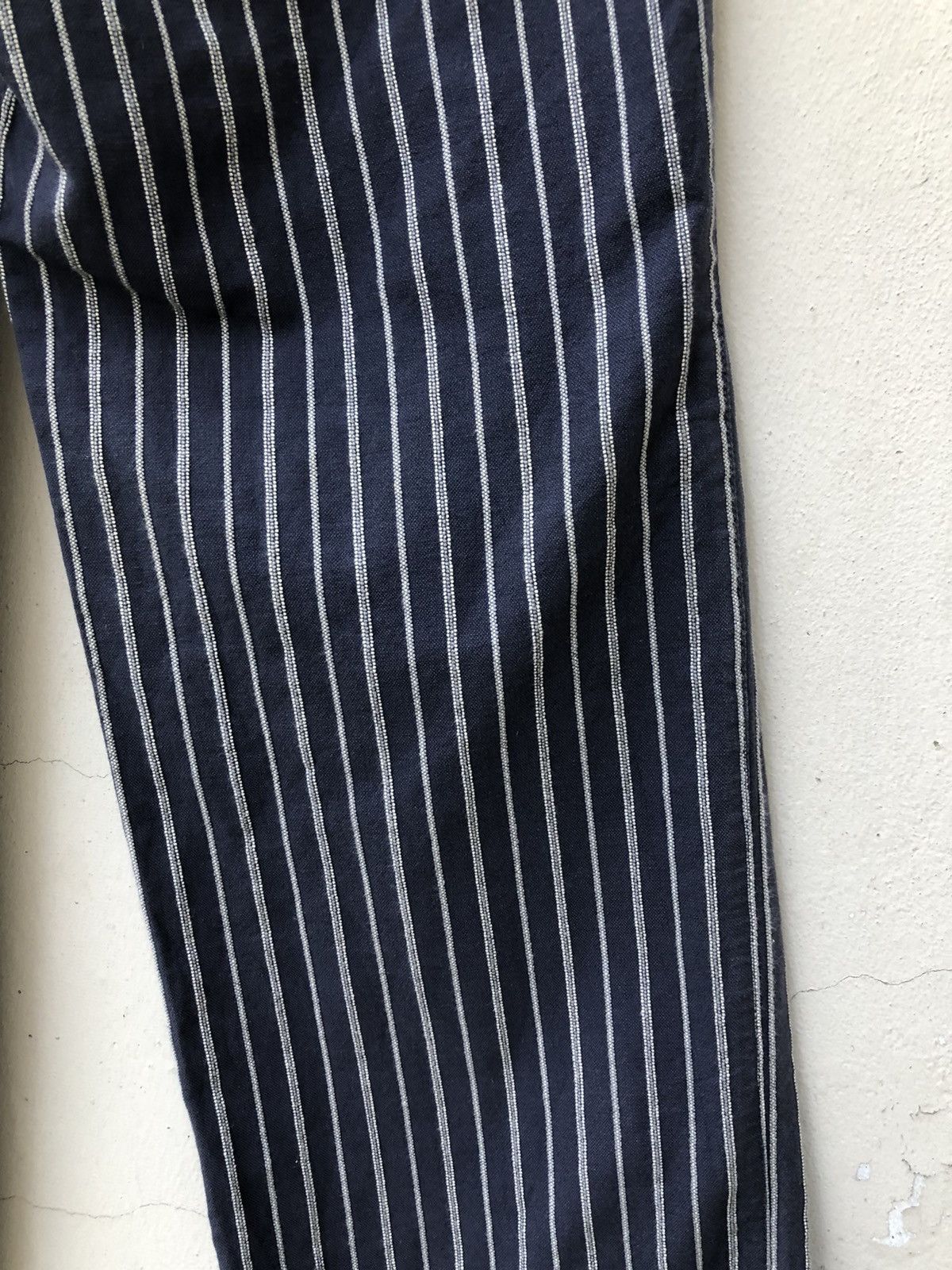 Nicole Club MONSIEUR NICOLE Japan Drawstring Striped Trouser Pant Size US 31 - 21 Thumbnail