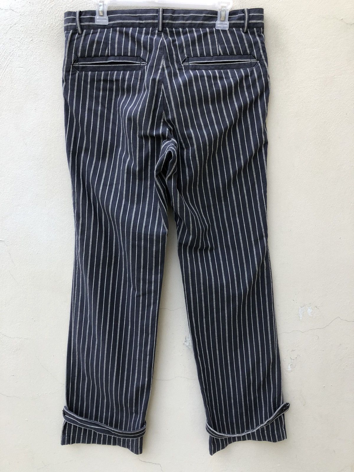 Nicole Club MONSIEUR NICOLE Japan Drawstring Striped Trouser Pant Size US 31 - 16 Thumbnail