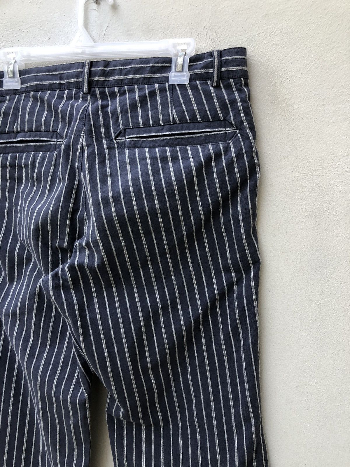 Nicole Club MONSIEUR NICOLE Japan Drawstring Striped Trouser Pant Size US 31 - 20 Thumbnail