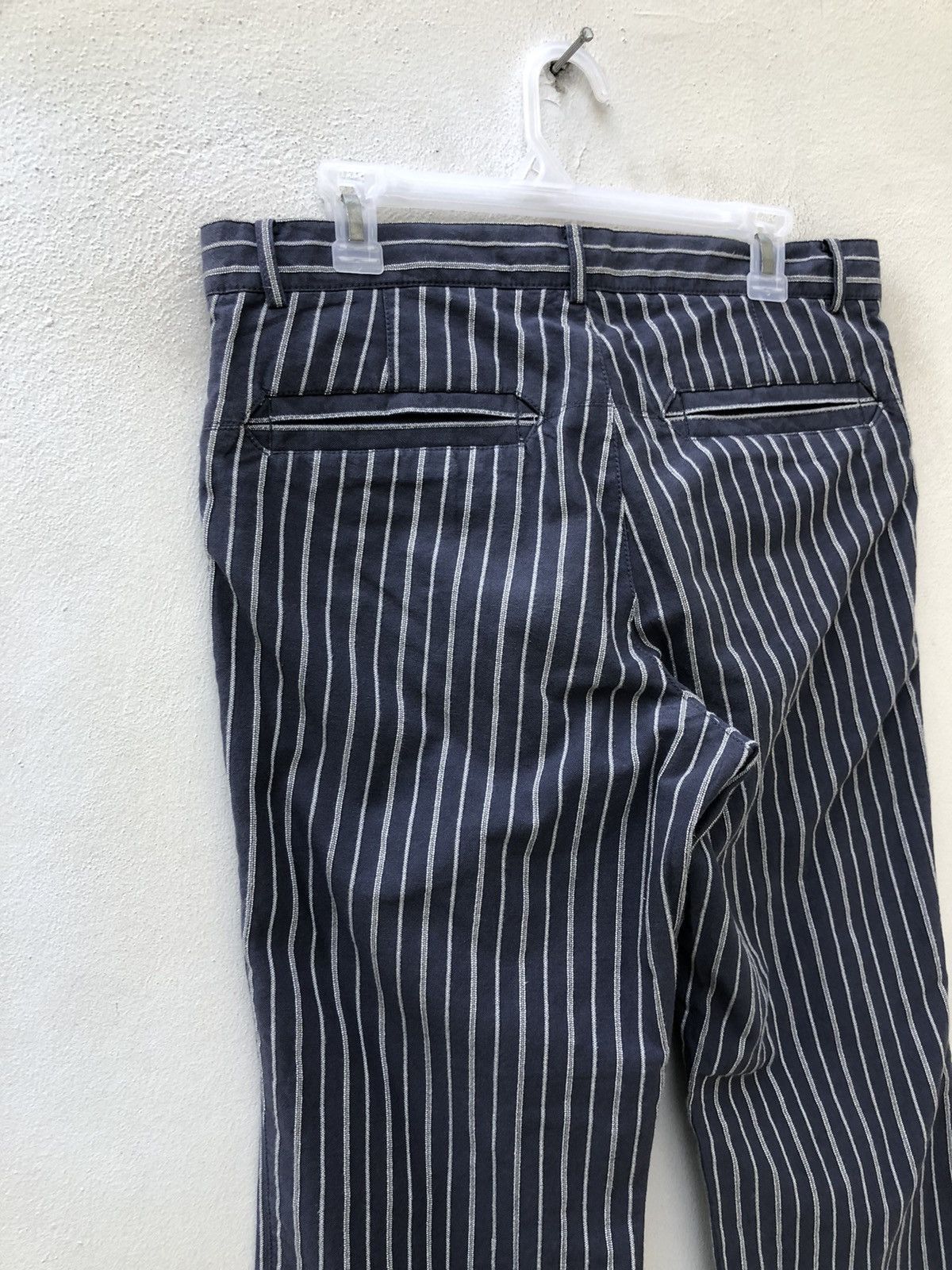 Nicole Club MONSIEUR NICOLE Japan Drawstring Striped Trouser Pant Size US 31 - 17 Thumbnail