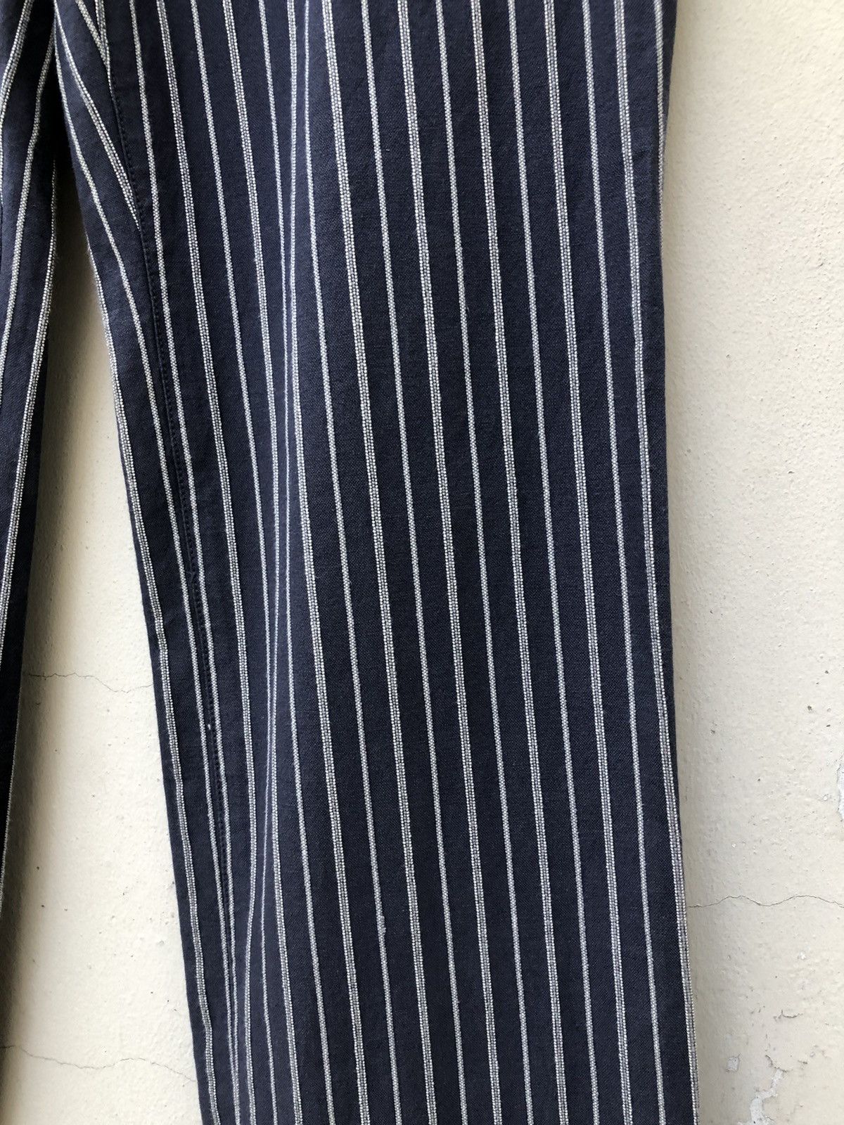 Nicole Club MONSIEUR NICOLE Japan Drawstring Striped Trouser Pant Size US 31 - 13 Thumbnail