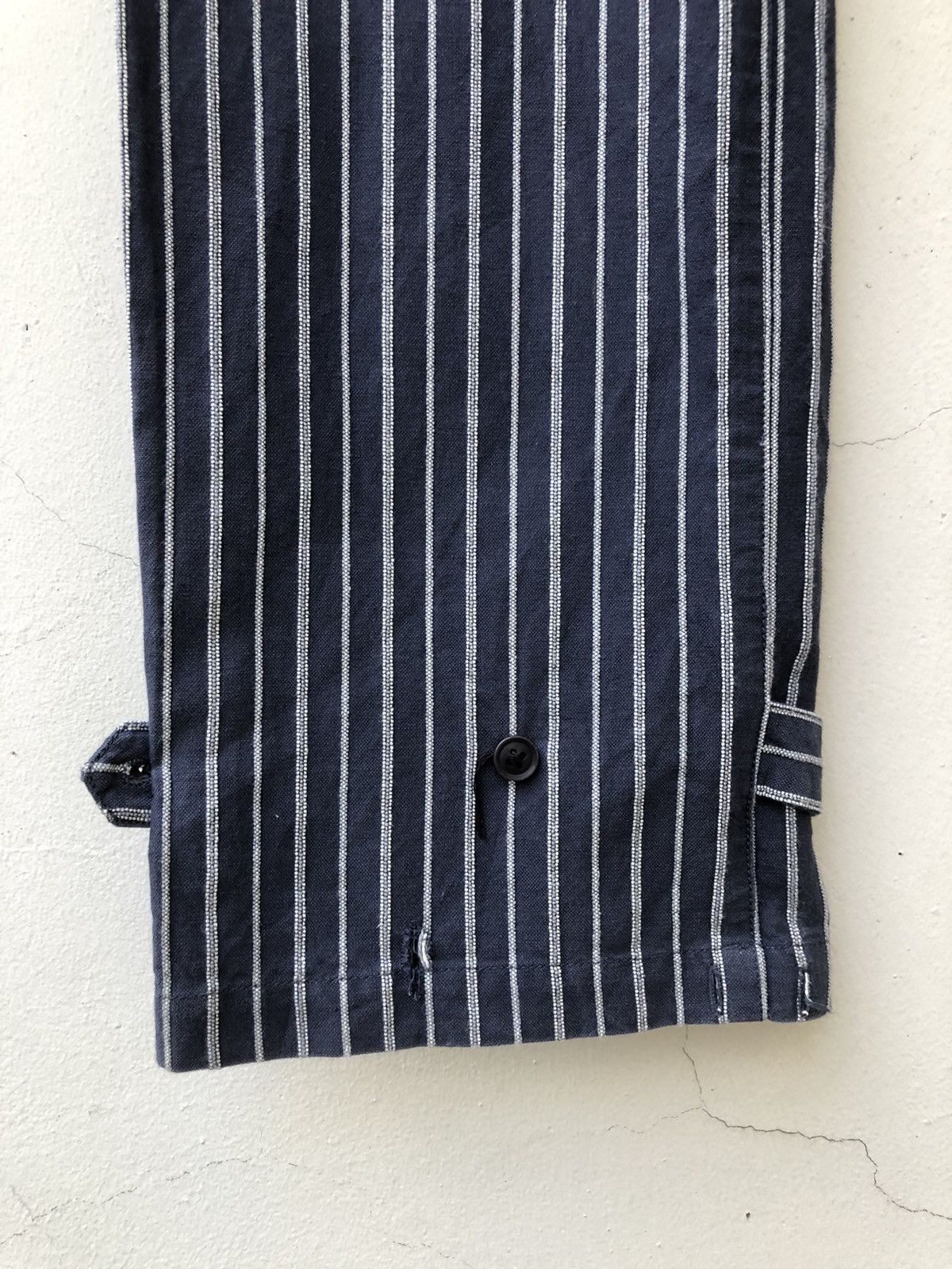 Nicole Club MONSIEUR NICOLE Japan Drawstring Striped Trouser Pant Size US 31 - 9 Thumbnail