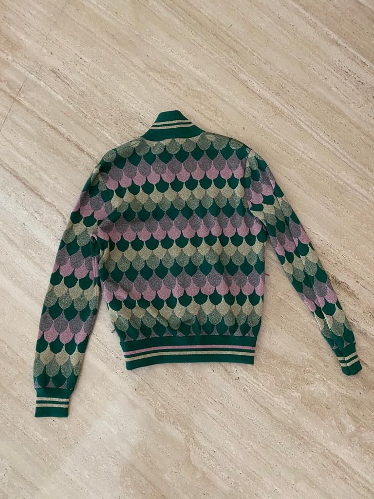 Gucci Glittery reflective pink green gold sports jacket Size US M / EU 48-50 / 2 - 3 Thumbnail