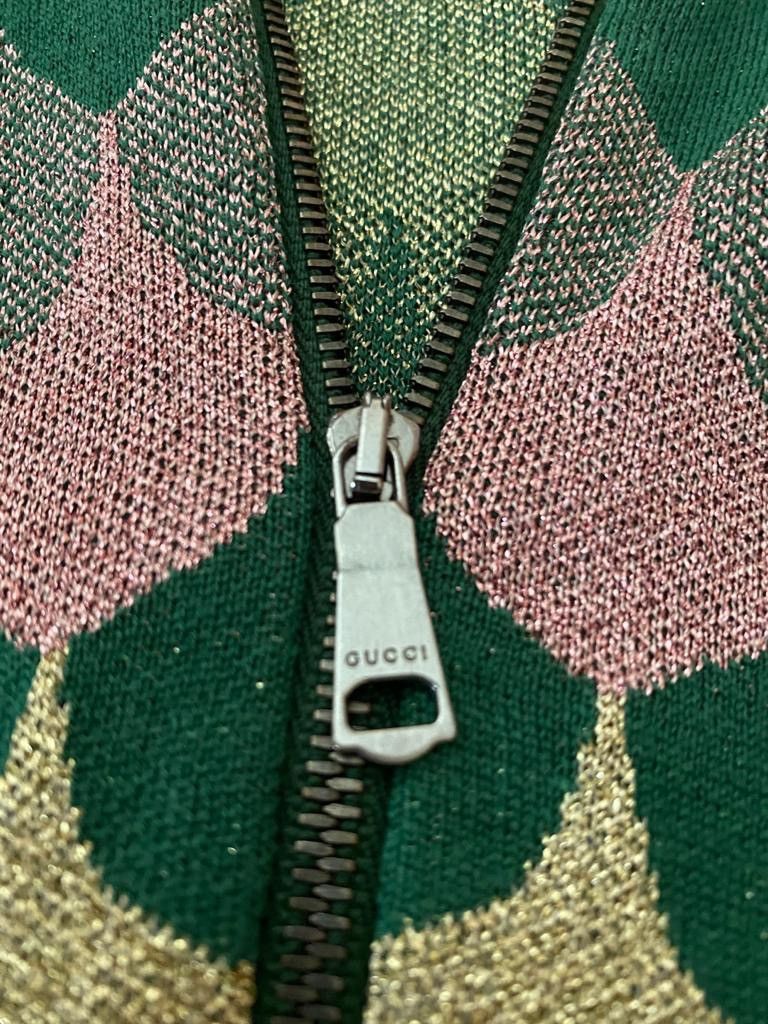 Gucci Glittery reflective pink green gold sports jacket Size US M / EU 48-50 / 2 - 2 Thumbnail