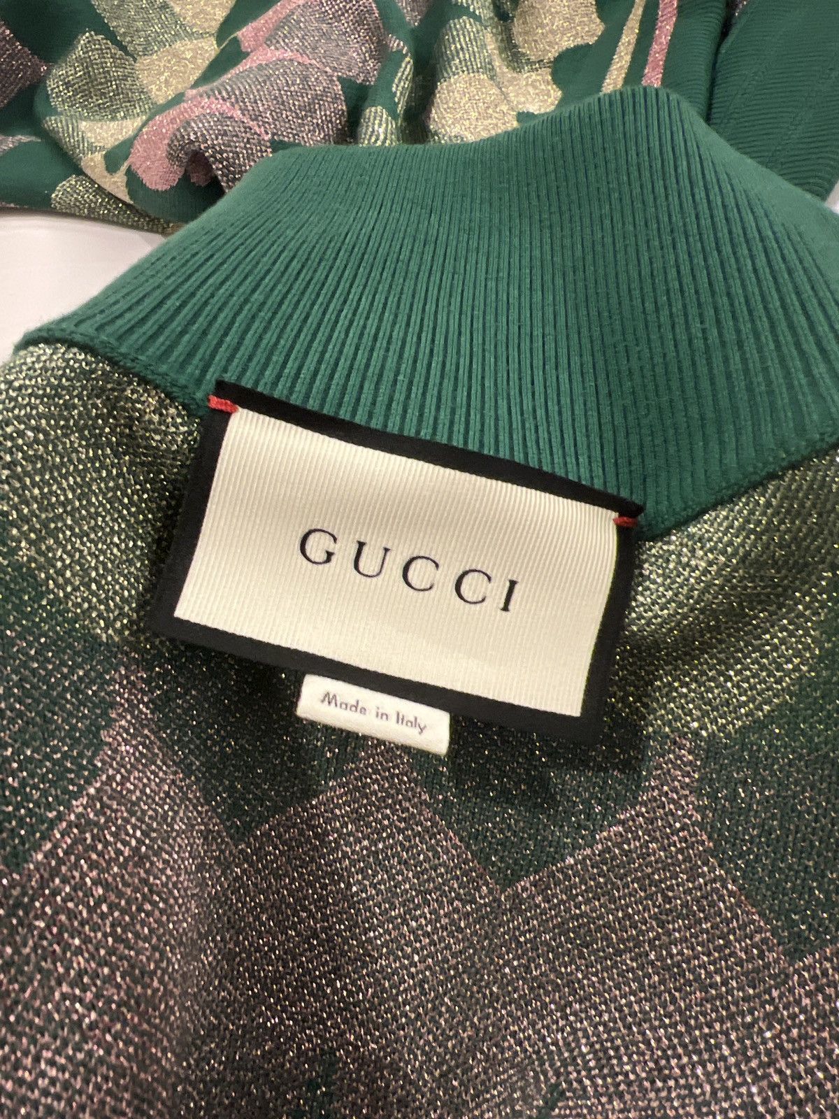 Gucci Glittery reflective pink green gold sports jacket Size US M / EU 48-50 / 2 - 10 Thumbnail