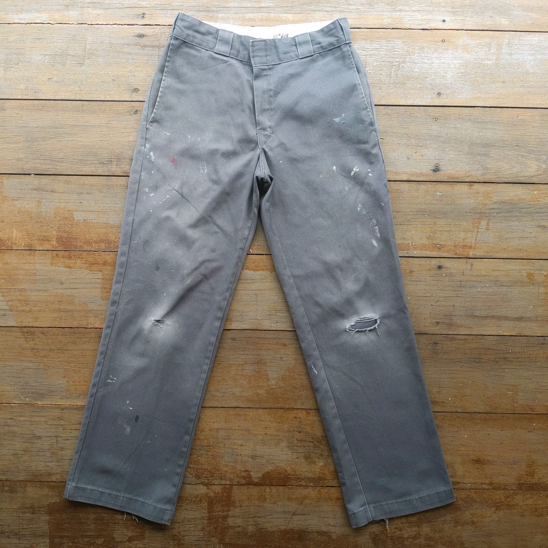 Dickies × Vintage Vintage Dickies Paint Splash Distressed Casual Pants Size US 29 - 1 Thumbnail