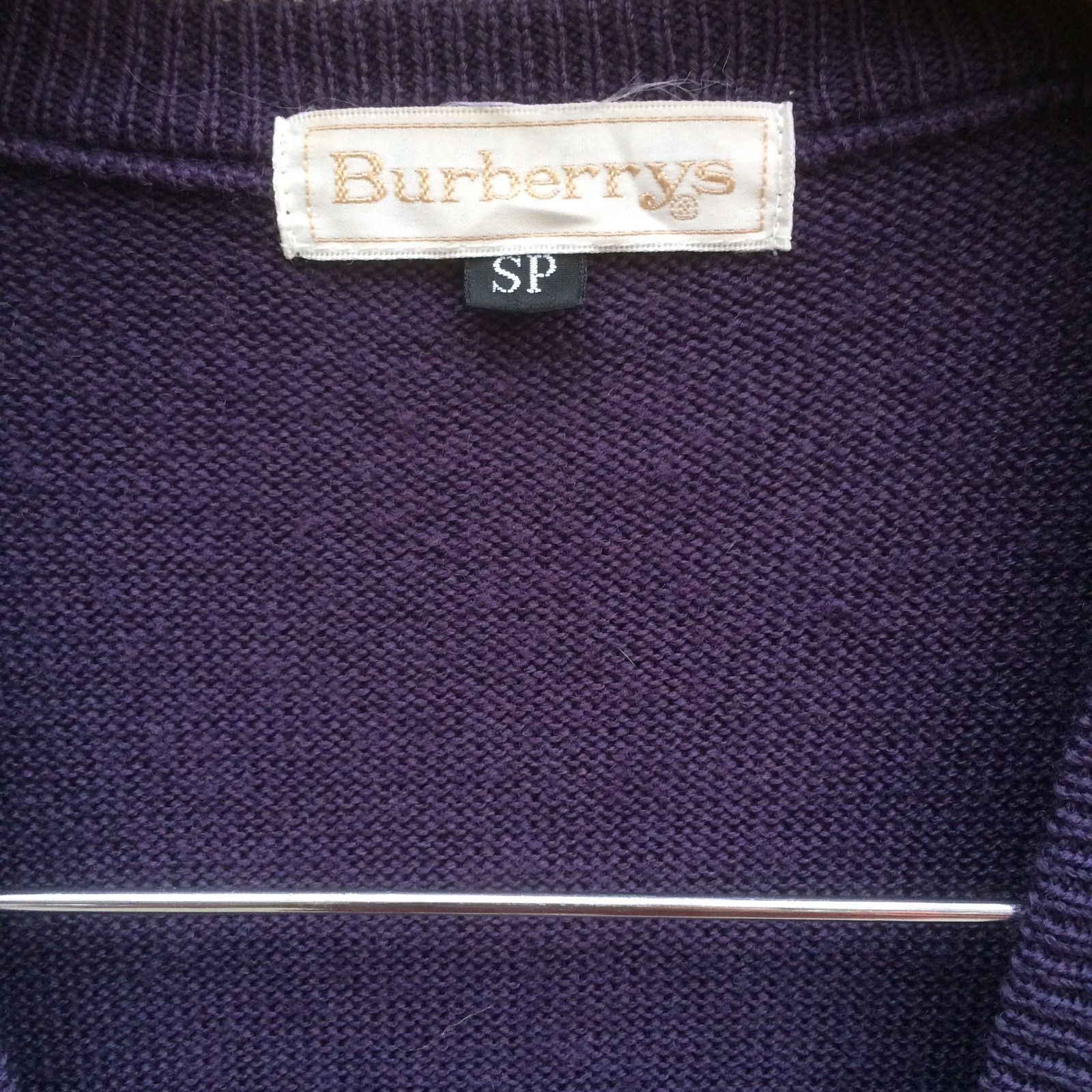 Burberry Vintage Burberrys Intense Indigo Knitted Vest Size M / US 6-8 / IT 42-44 - 9 Thumbnail