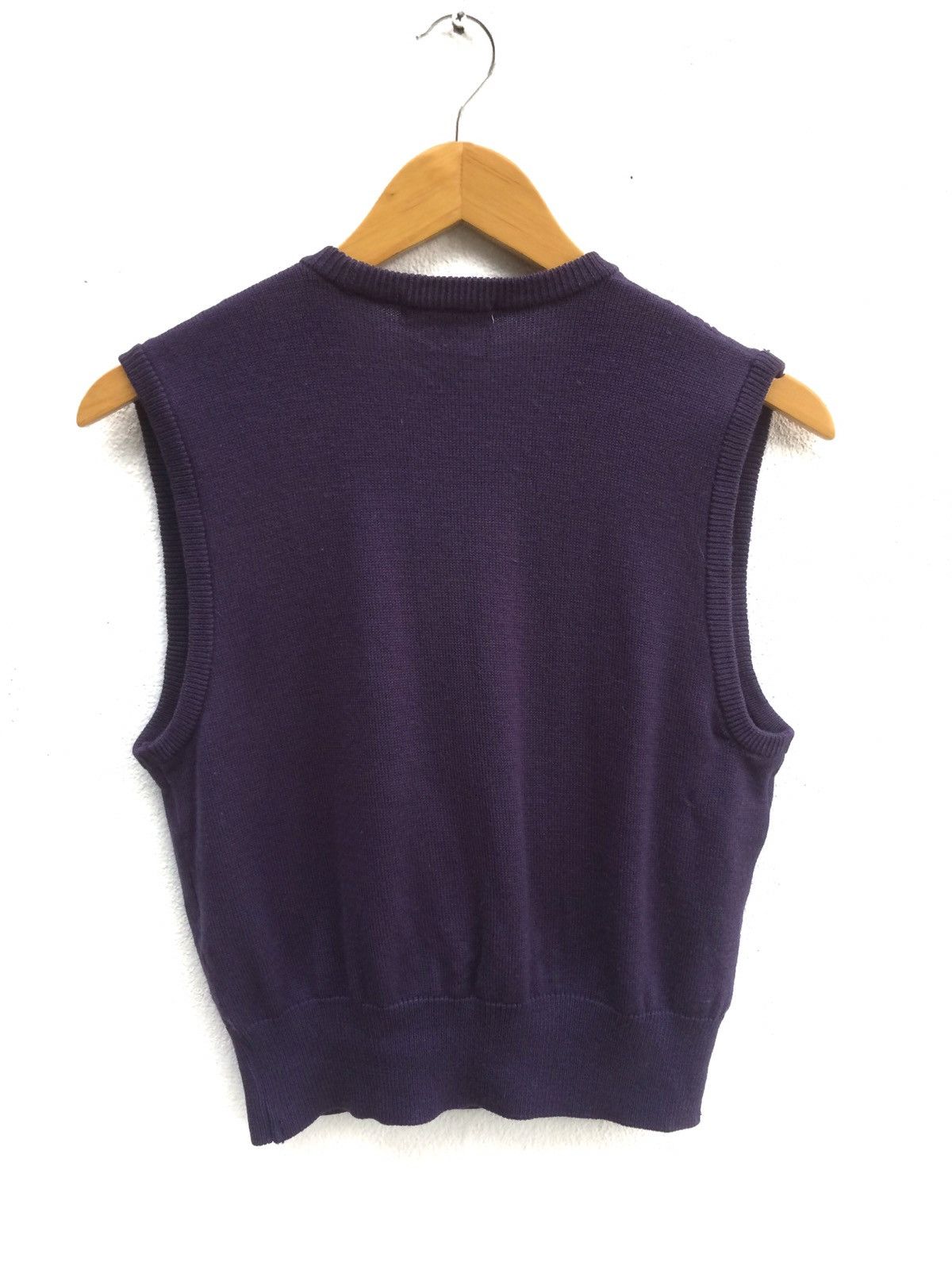Burberry Vintage Burberrys Intense Indigo Knitted Vest Size M / US 6-8 / IT 42-44 - 6 Thumbnail
