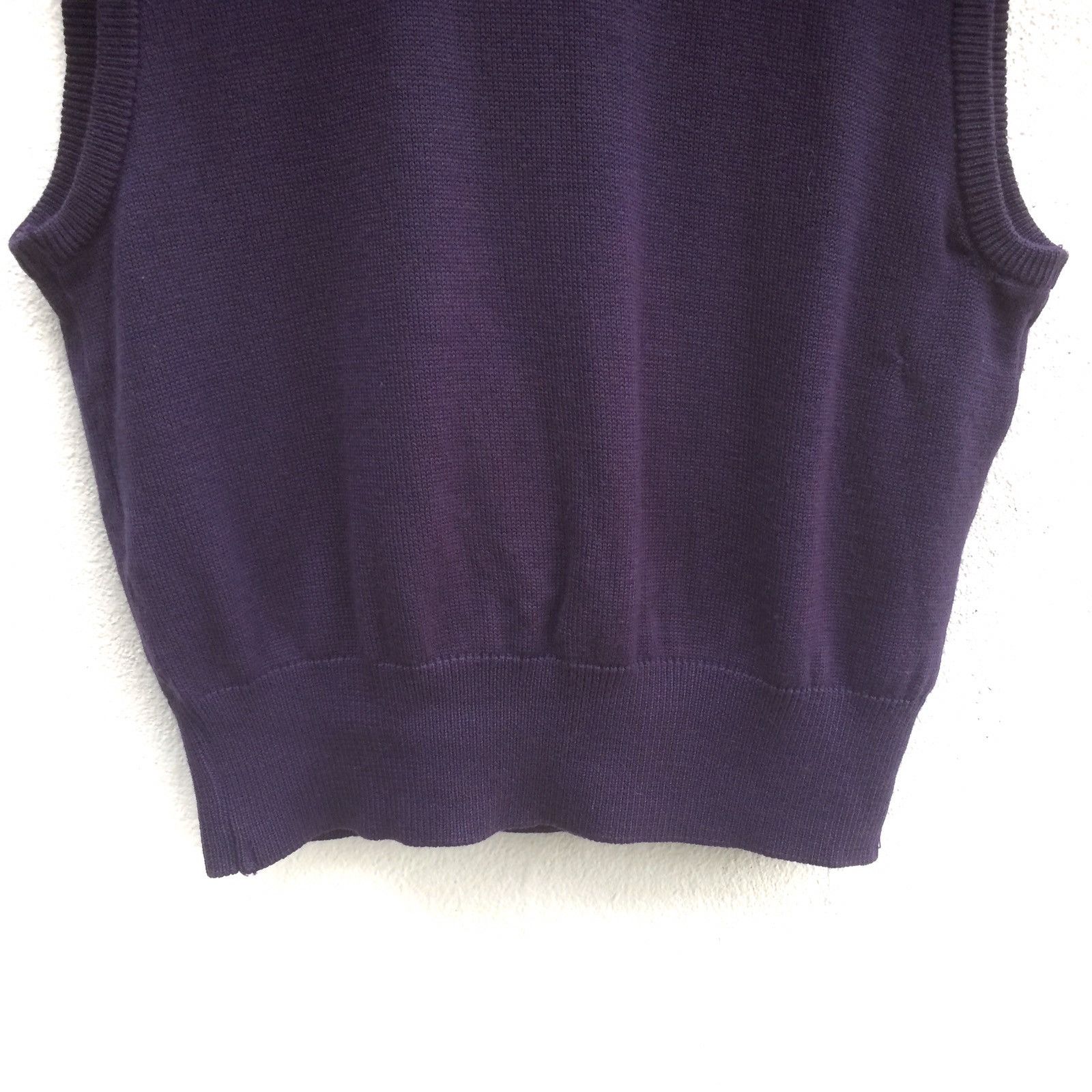 Burberry Vintage Burberrys Intense Indigo Knitted Vest Size M / US 6-8 / IT 42-44 - 8 Thumbnail