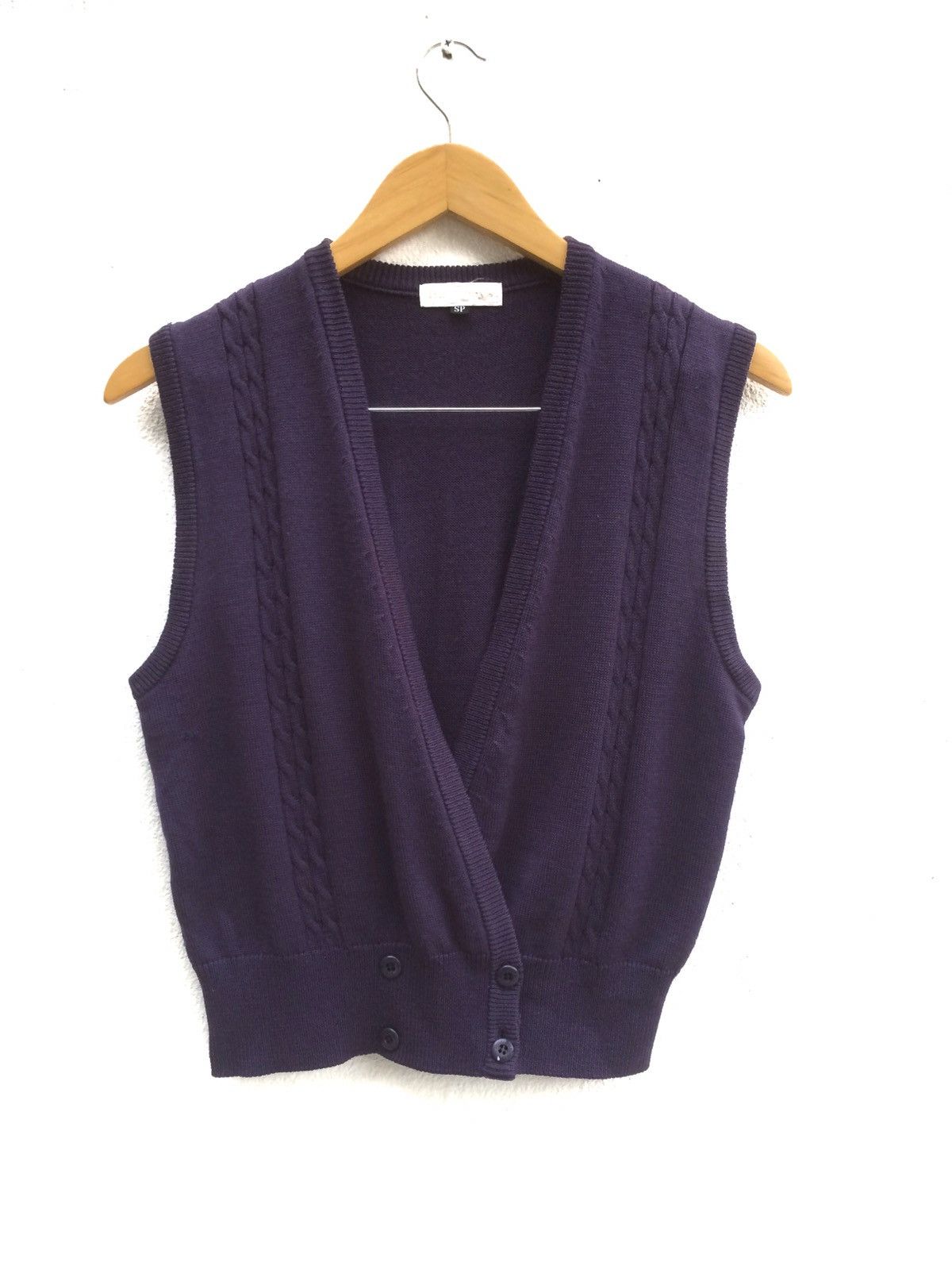Burberry Vintage Burberrys Intense Indigo Knitted Vest Size M / US 6-8 / IT 42-44 - 1 Thumbnail