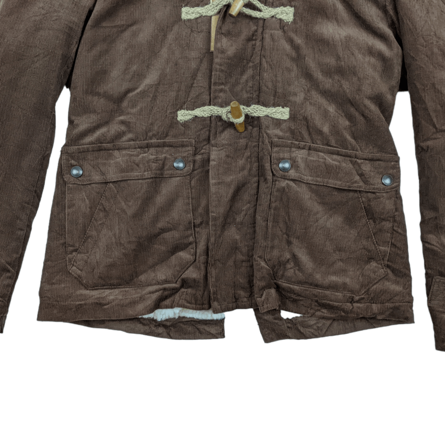 Japanese Brand Japan GRN Corduroy Winter Warm Parka Style Jacket Size M / US 6-8 / IT 42-44 - 6 Thumbnail