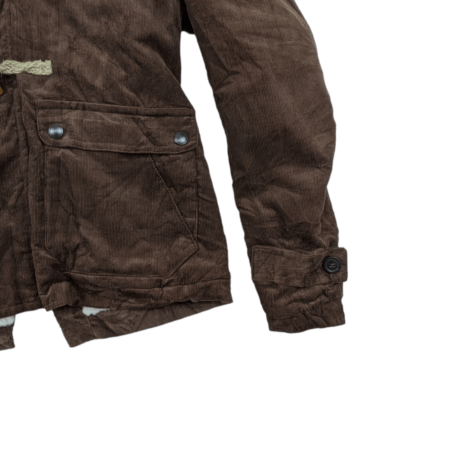 Japanese Brand Japan GRN Corduroy Winter Warm Parka Style Jacket Size M / US 6-8 / IT 42-44 - 7 Thumbnail