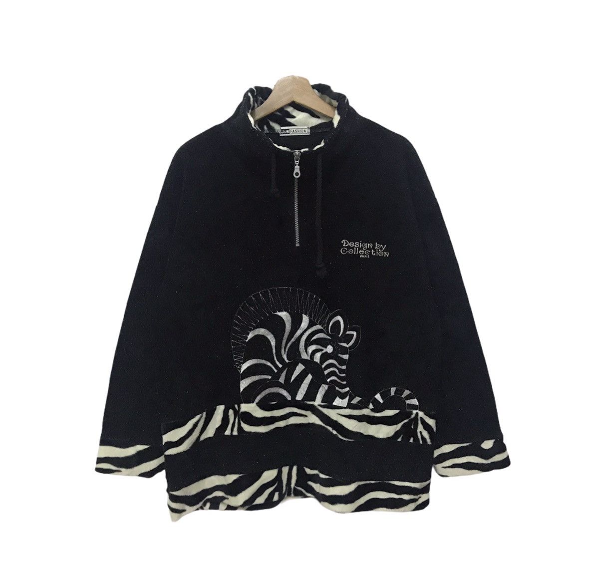 Habitat × Japanese Brand J & W Fashion Fleece Sweatshirt Zebra Big Logo Size US M / EU 48-50 / 2 - 1 Thumbnail