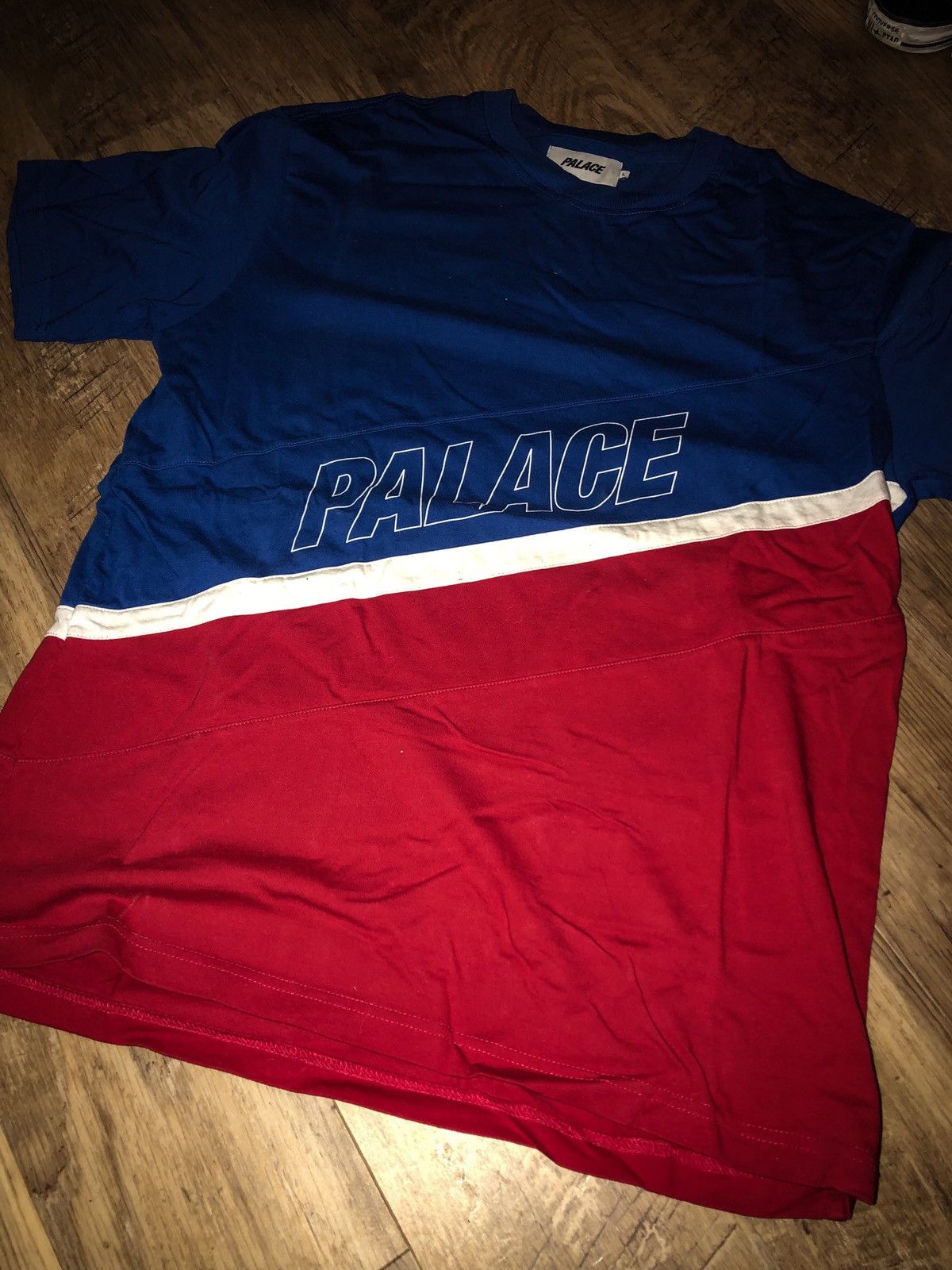 Palace Palace Patch Work Stripe Logo Tee Size US L / EU 52-54 / 3 - 1 Preview
