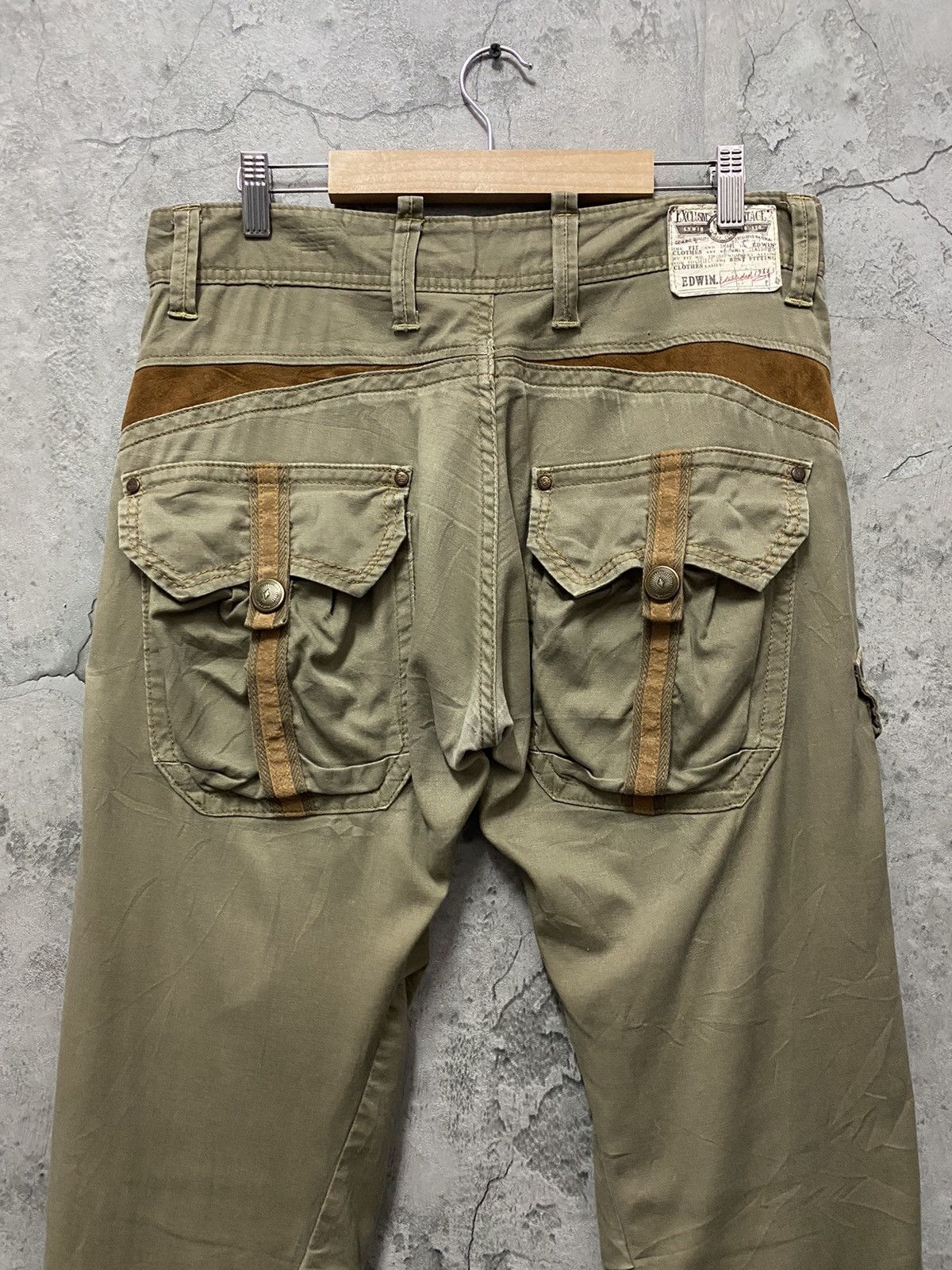 Edwin × Japanese Brand Vintage Edwin Japan Cargo Tactical Bush Parachute Pants Size US 33 - 11 Thumbnail